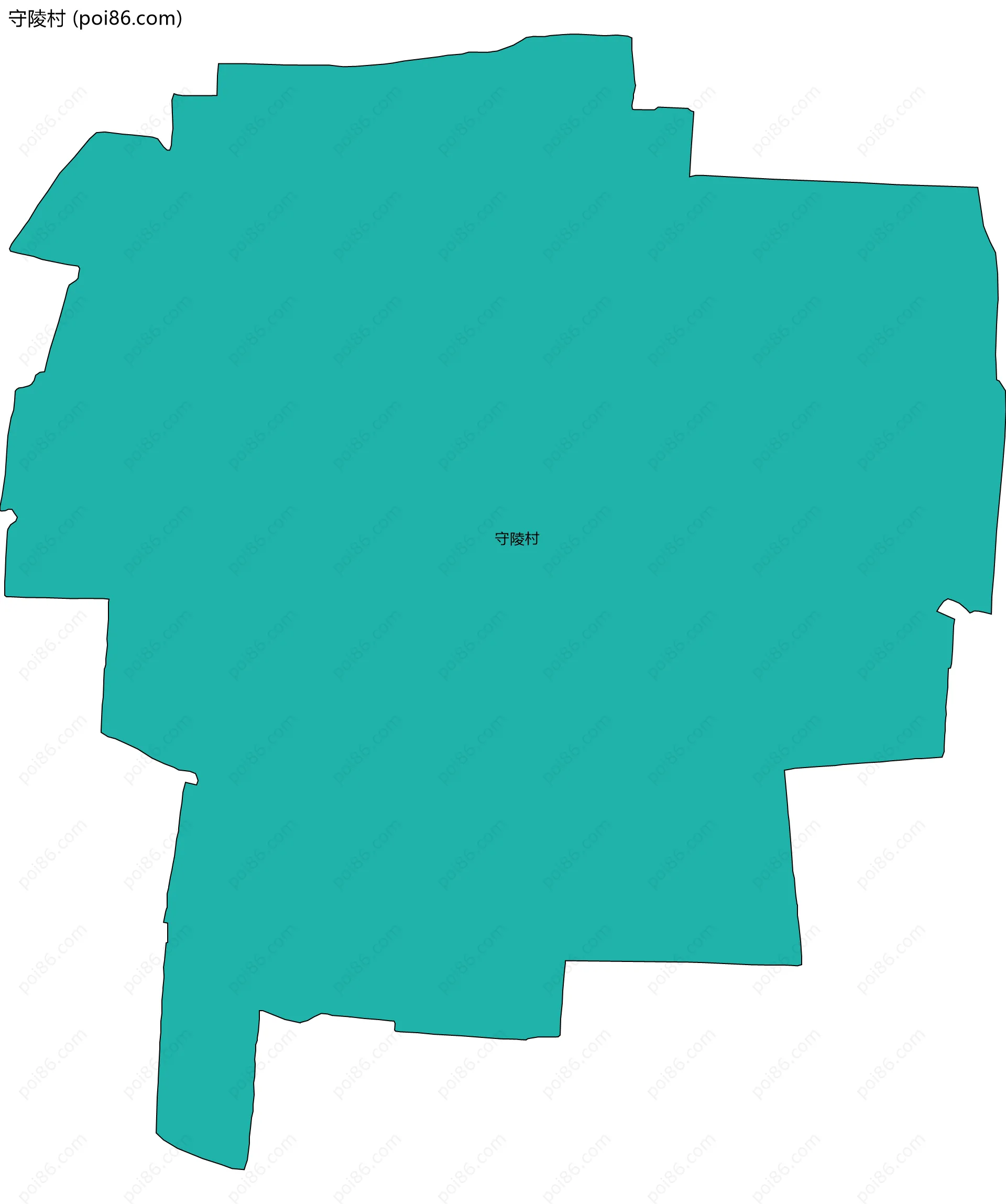 守陵村边界地图