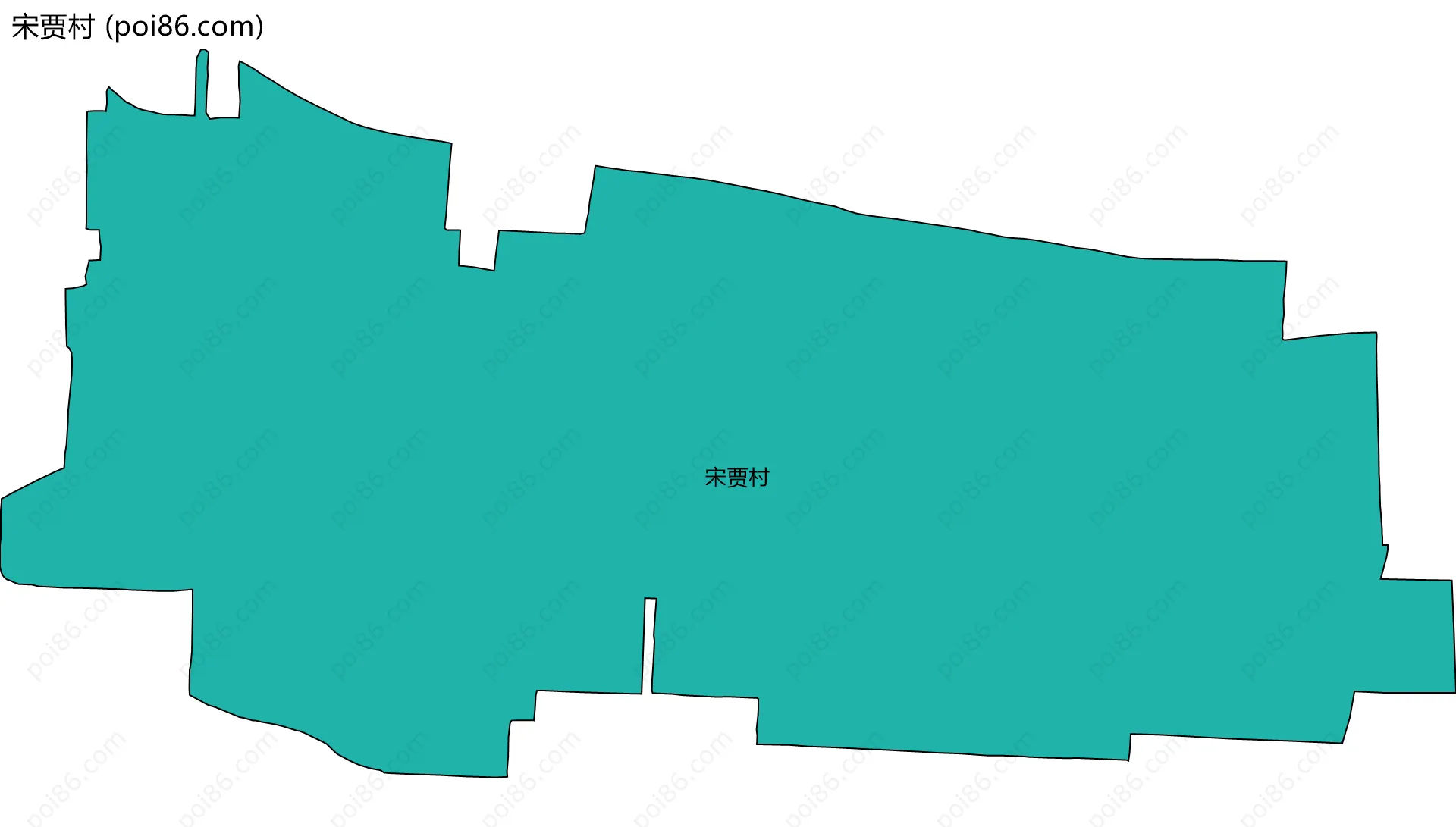 宋贾村边界地图