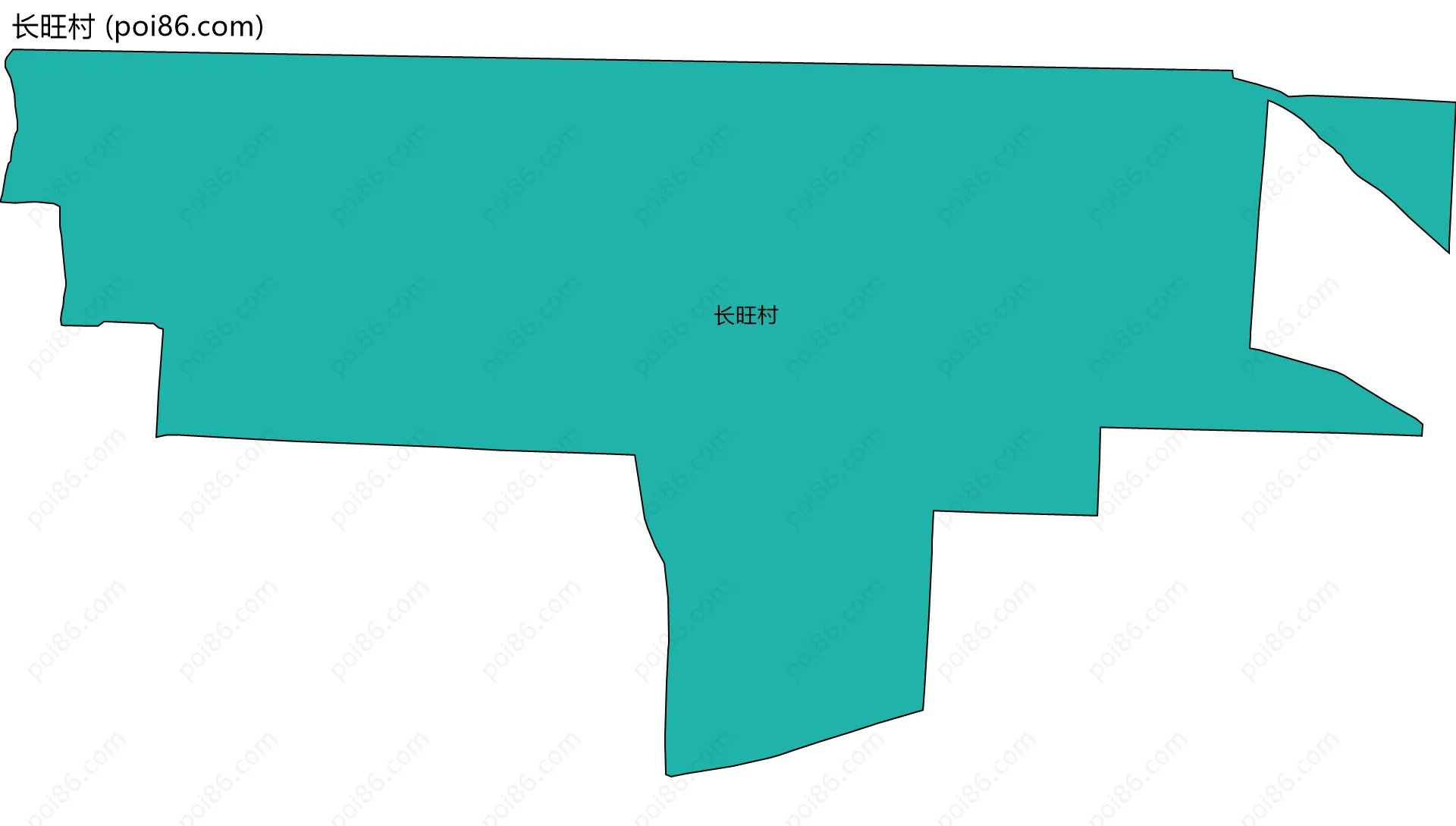 长旺村边界地图