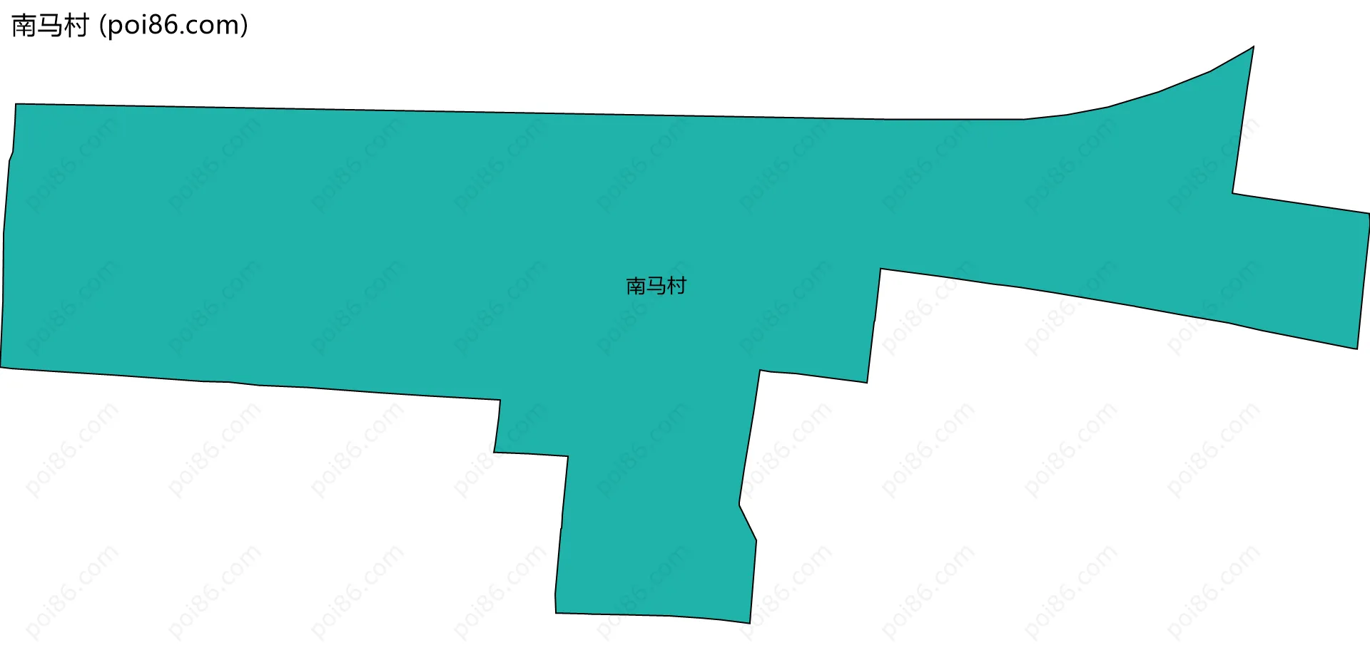 南马村边界地图