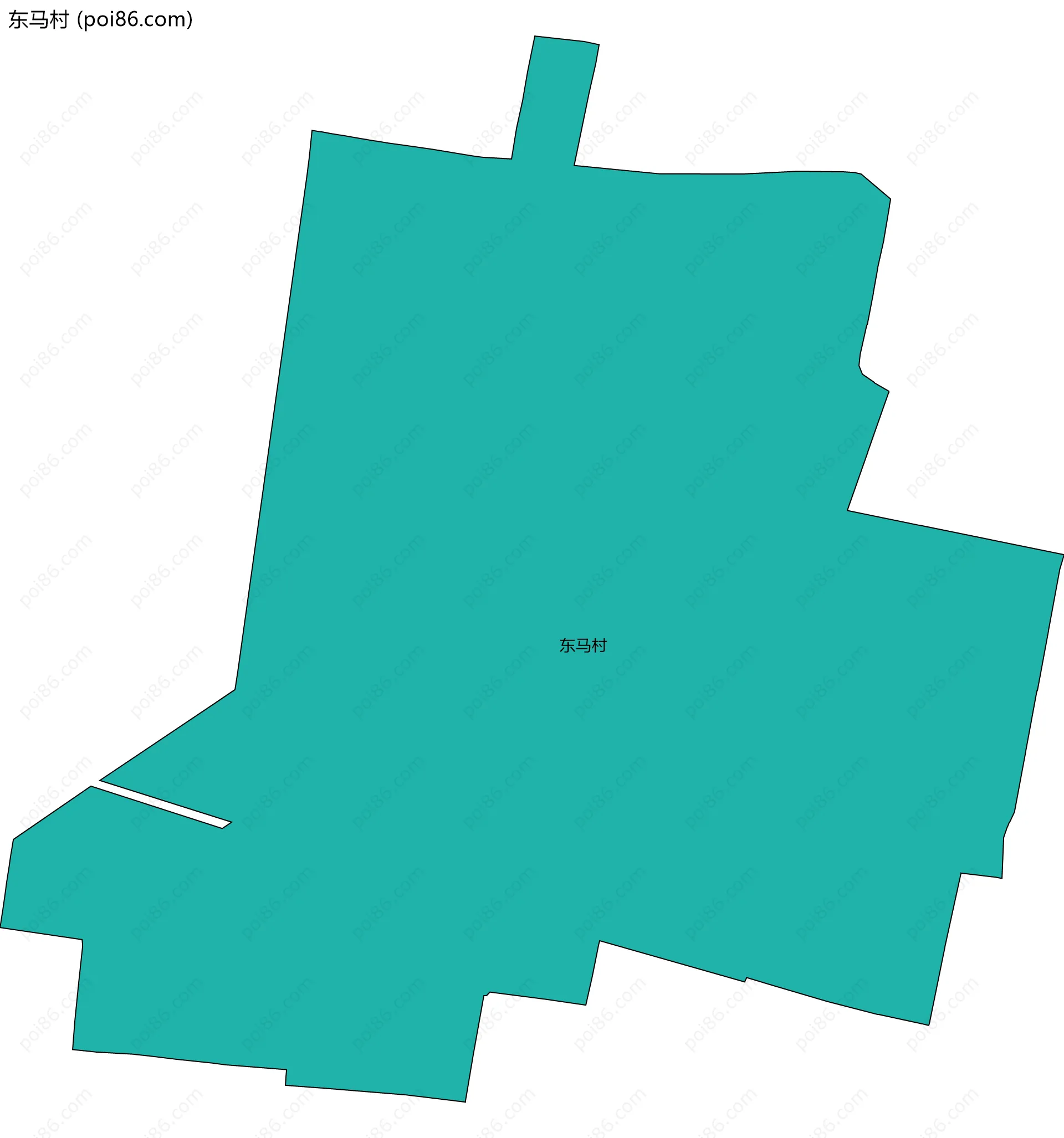 东马村边界地图