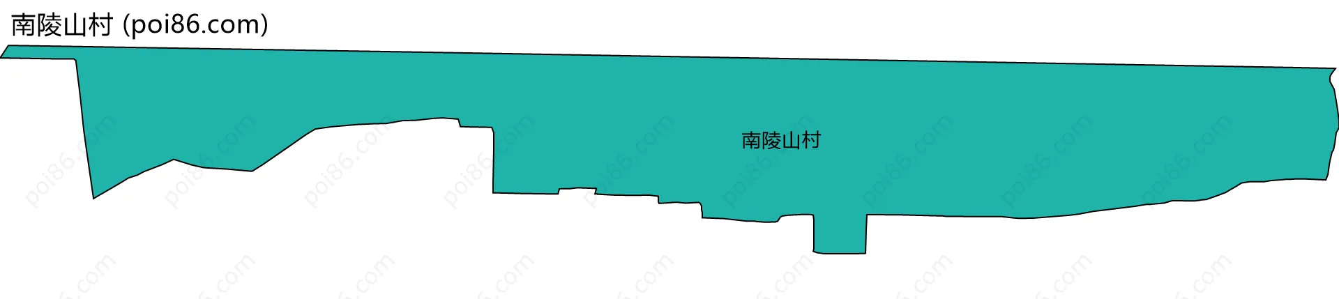南陵山村边界地图