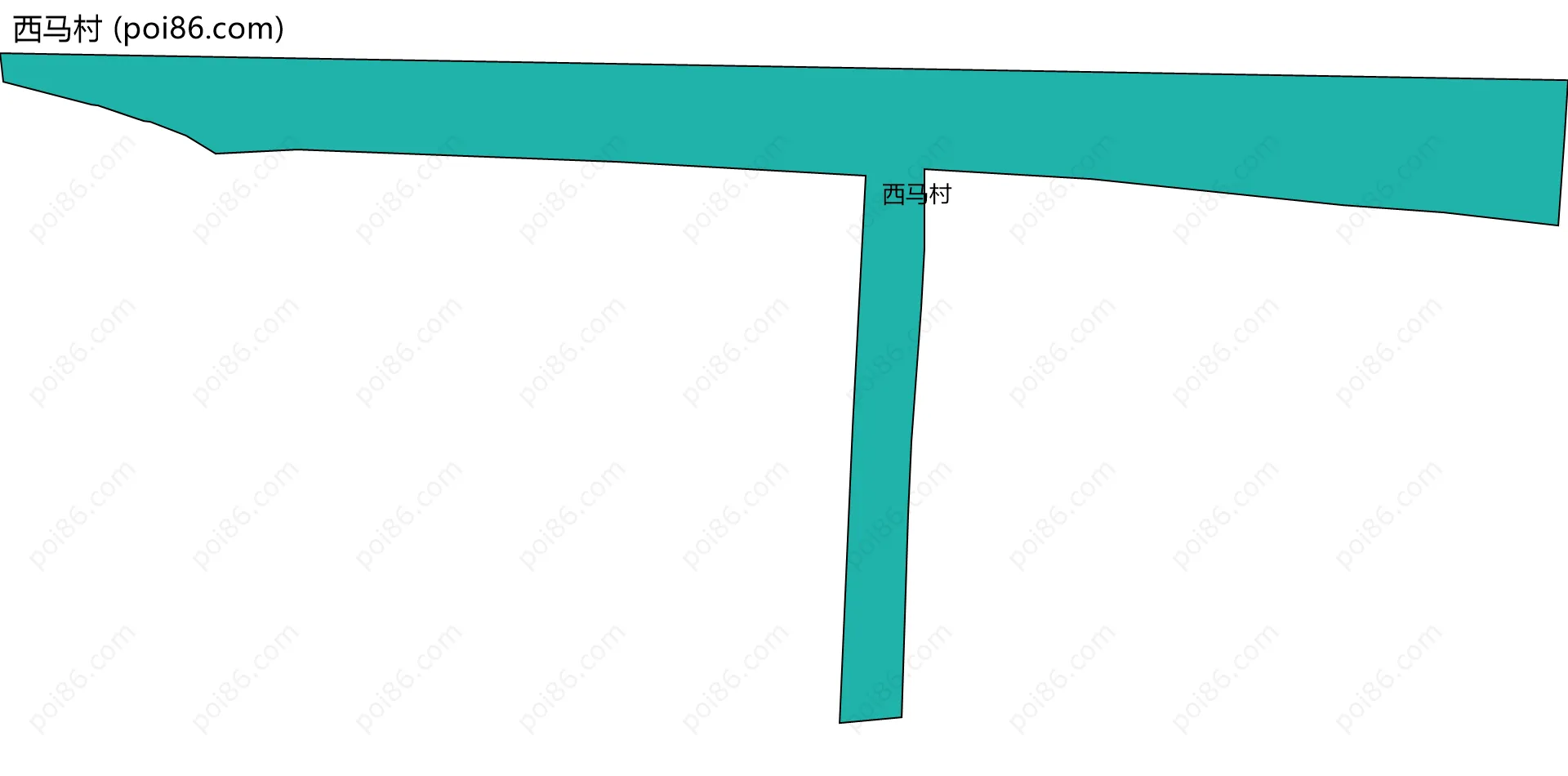 西马村边界地图