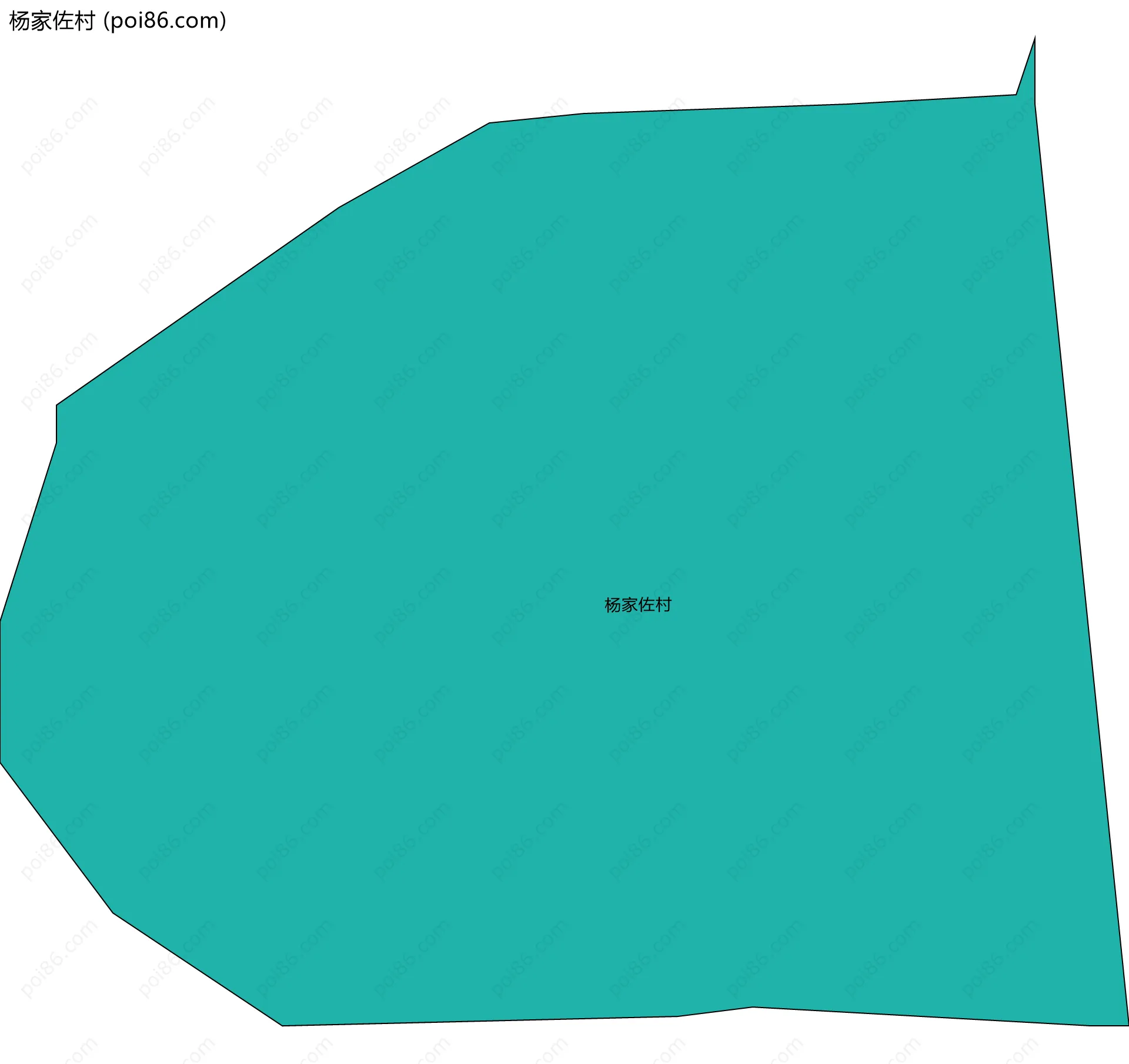 杨家佐村边界地图