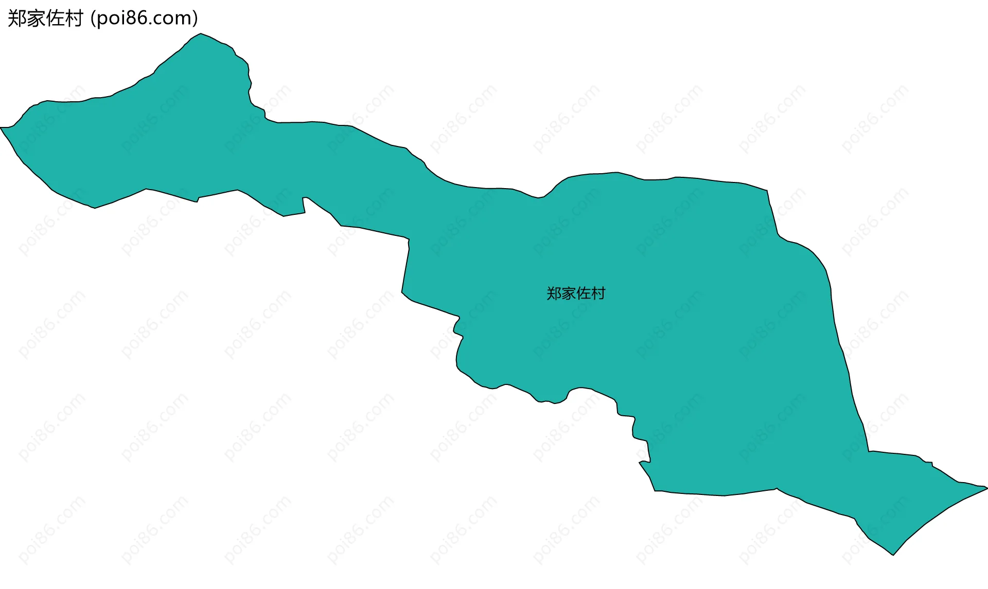 郑家佐村边界地图