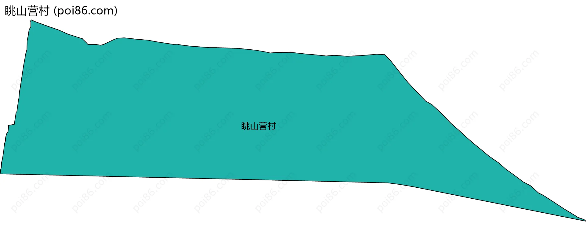 眺山营村边界地图