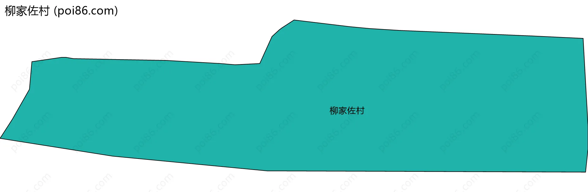 柳家佐村边界地图