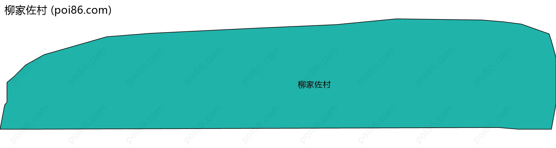 柳家佐村边界地图