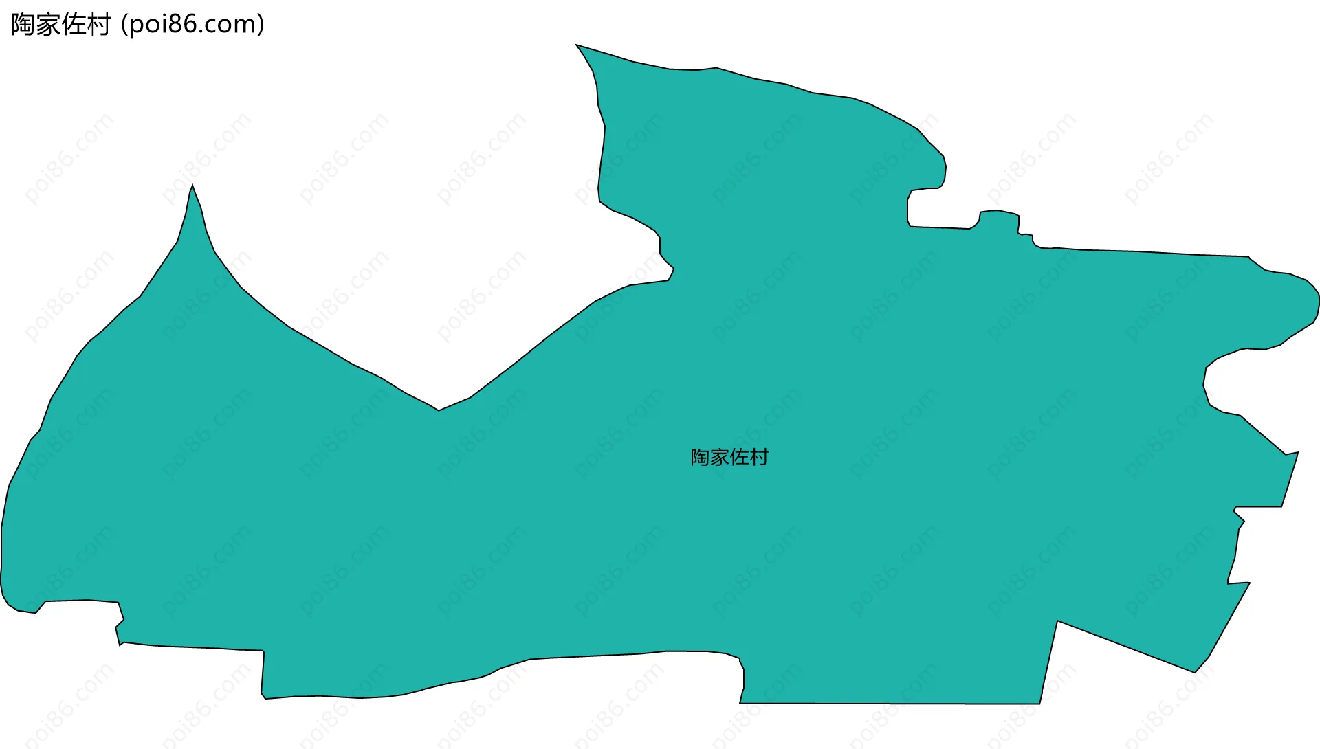 陶家佐村边界地图