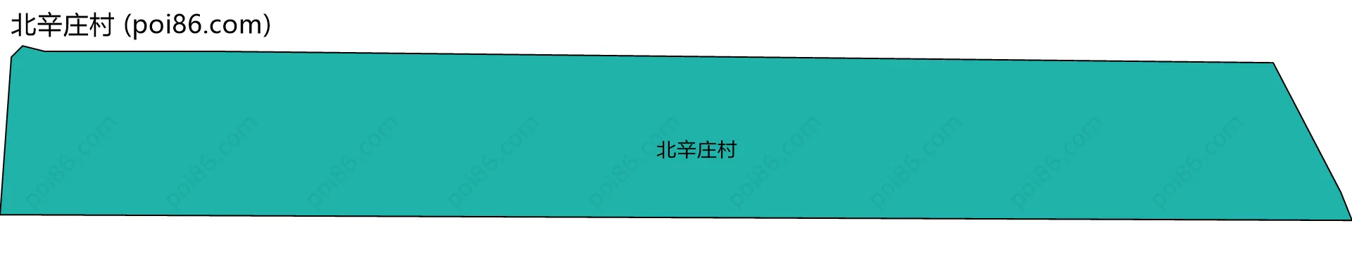 北辛庄村边界地图