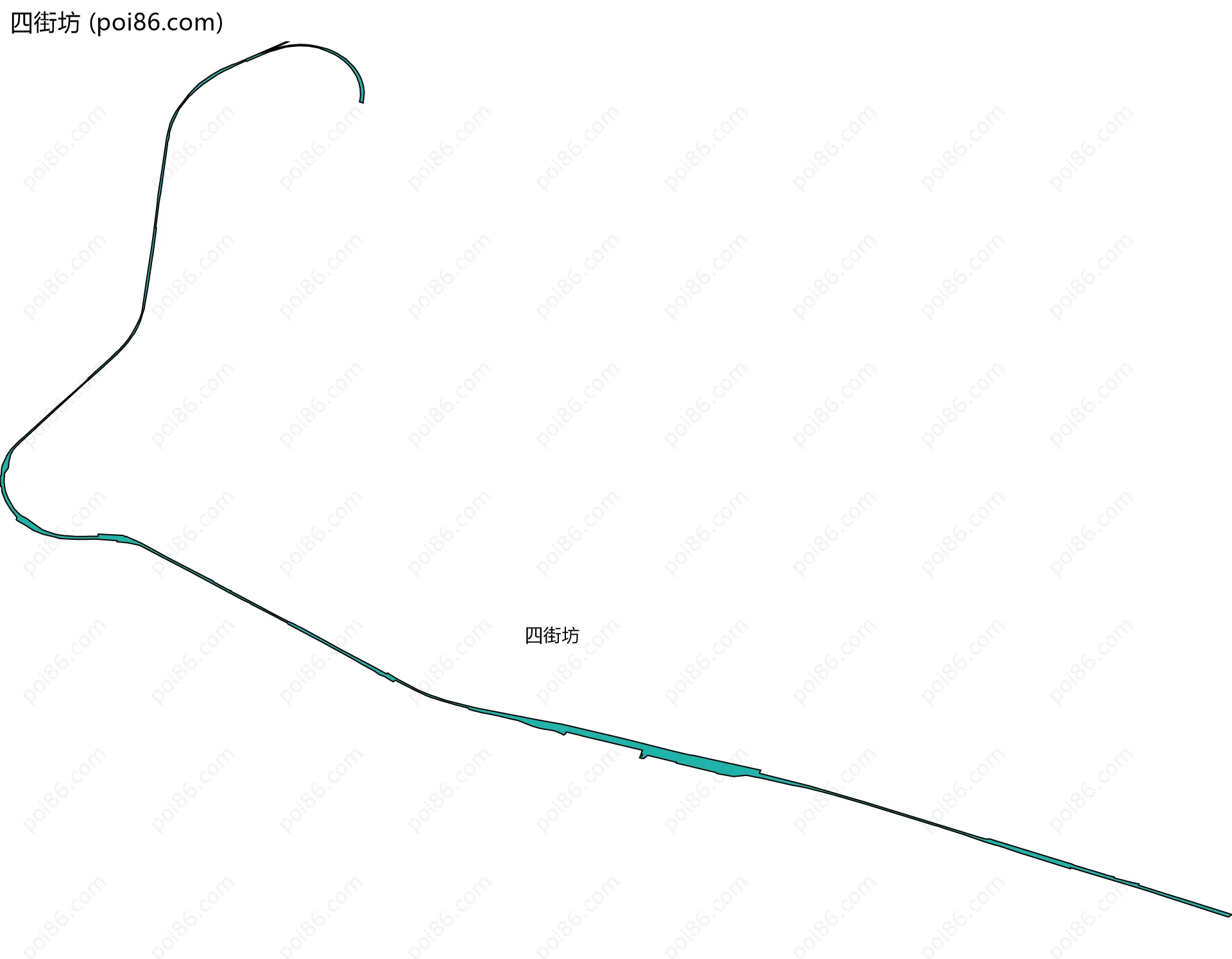 四街坊边界地图