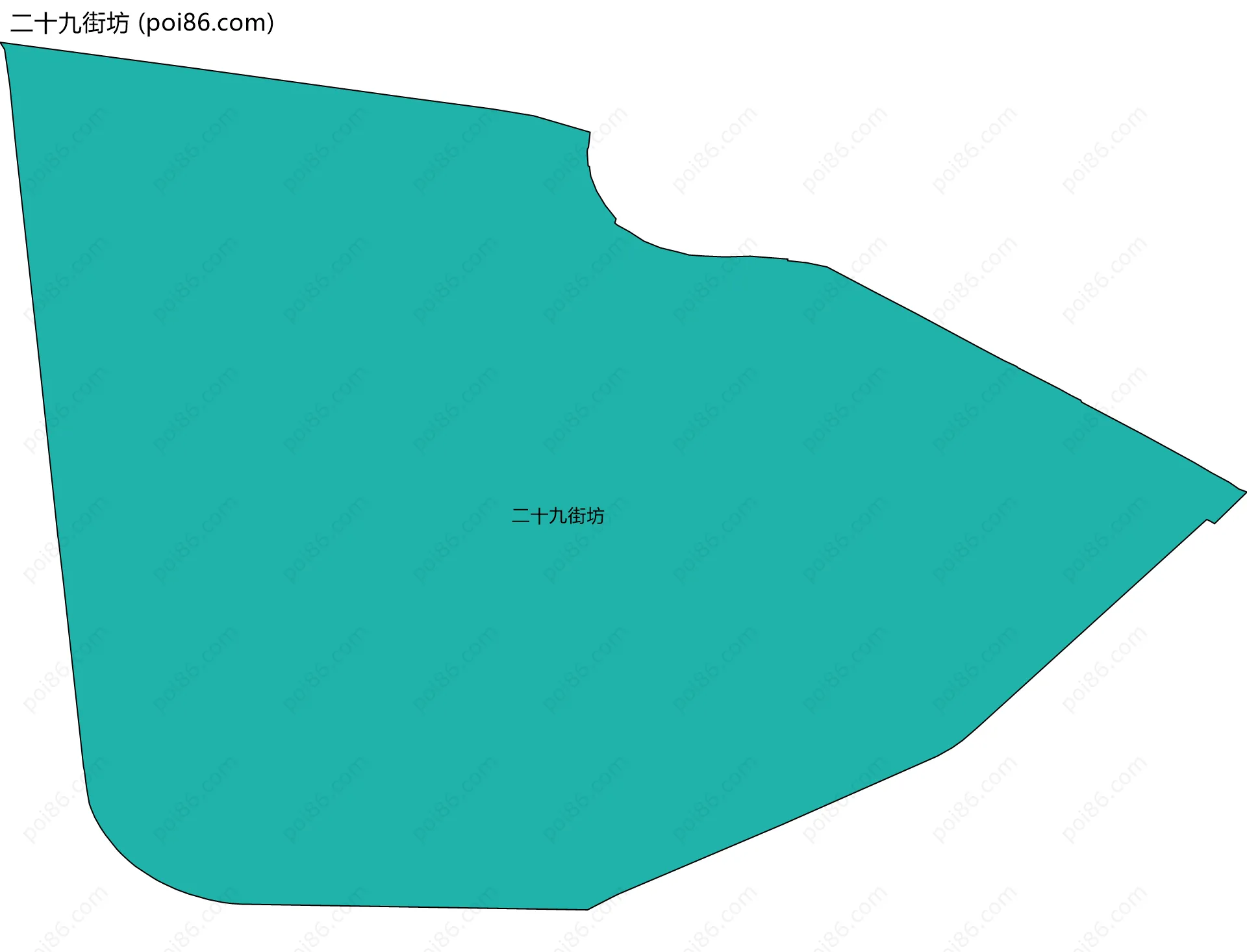 二十九街坊边界地图