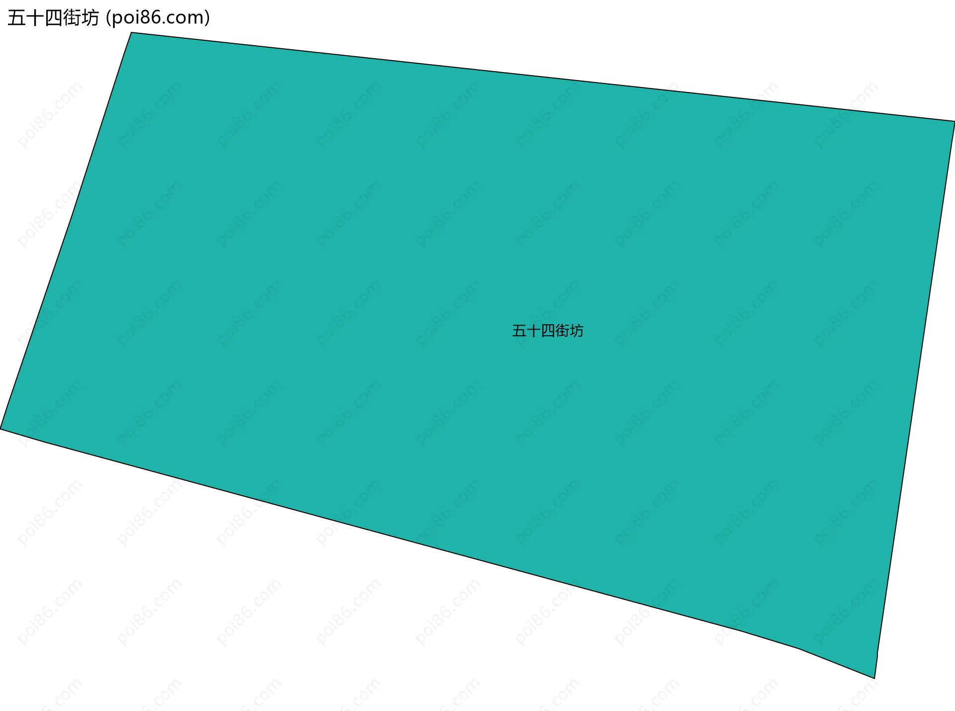 五十四街坊边界地图