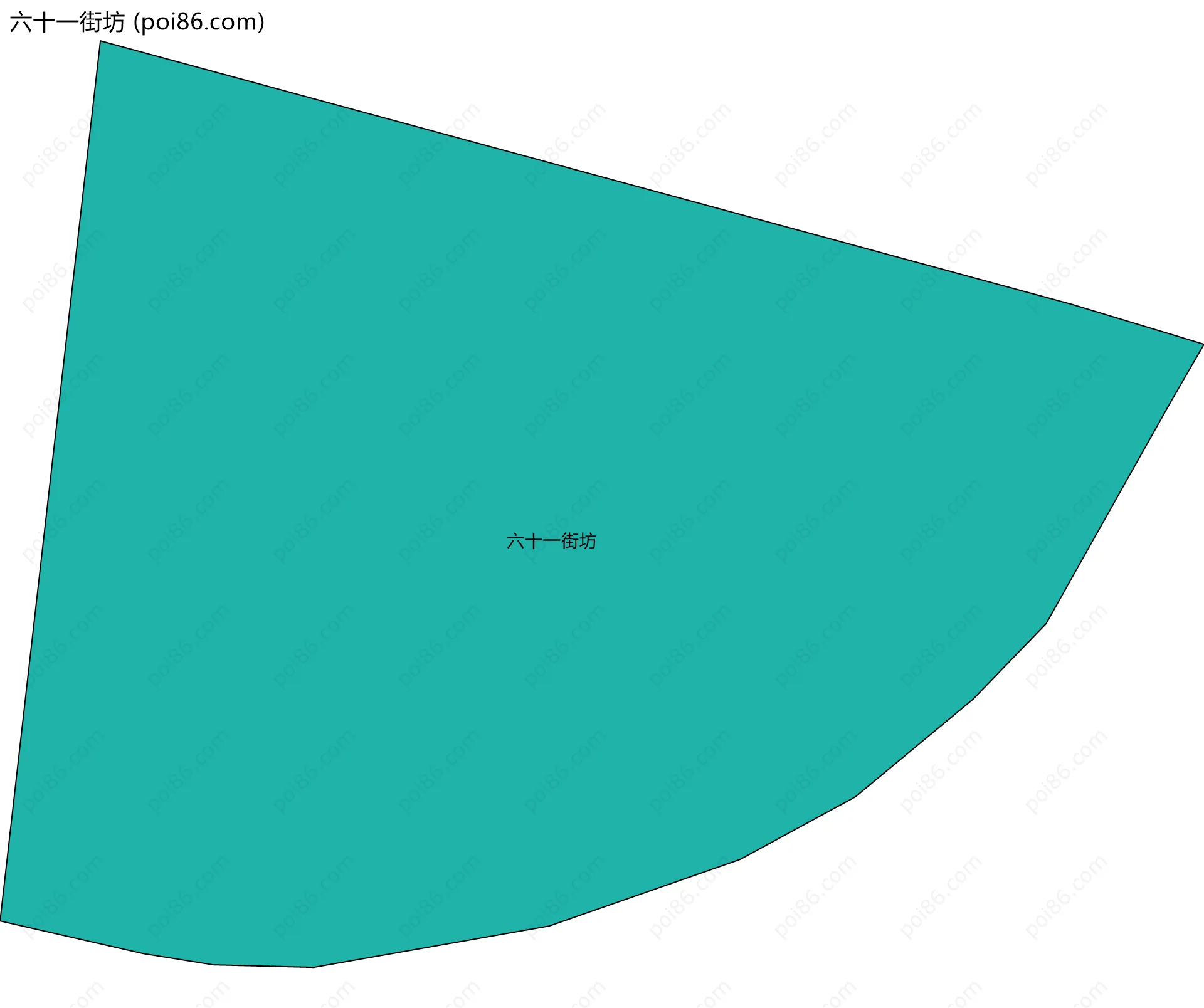 六十一街坊边界地图