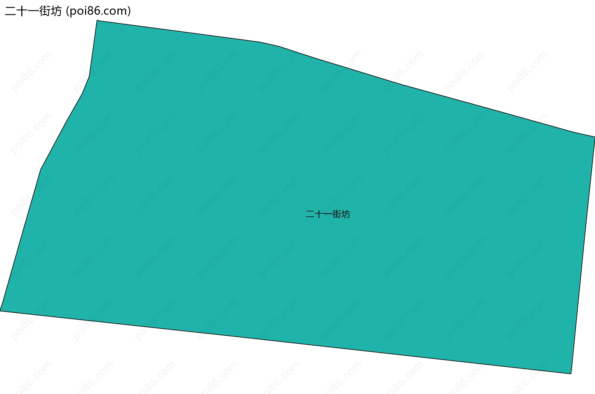 二十一街坊边界地图