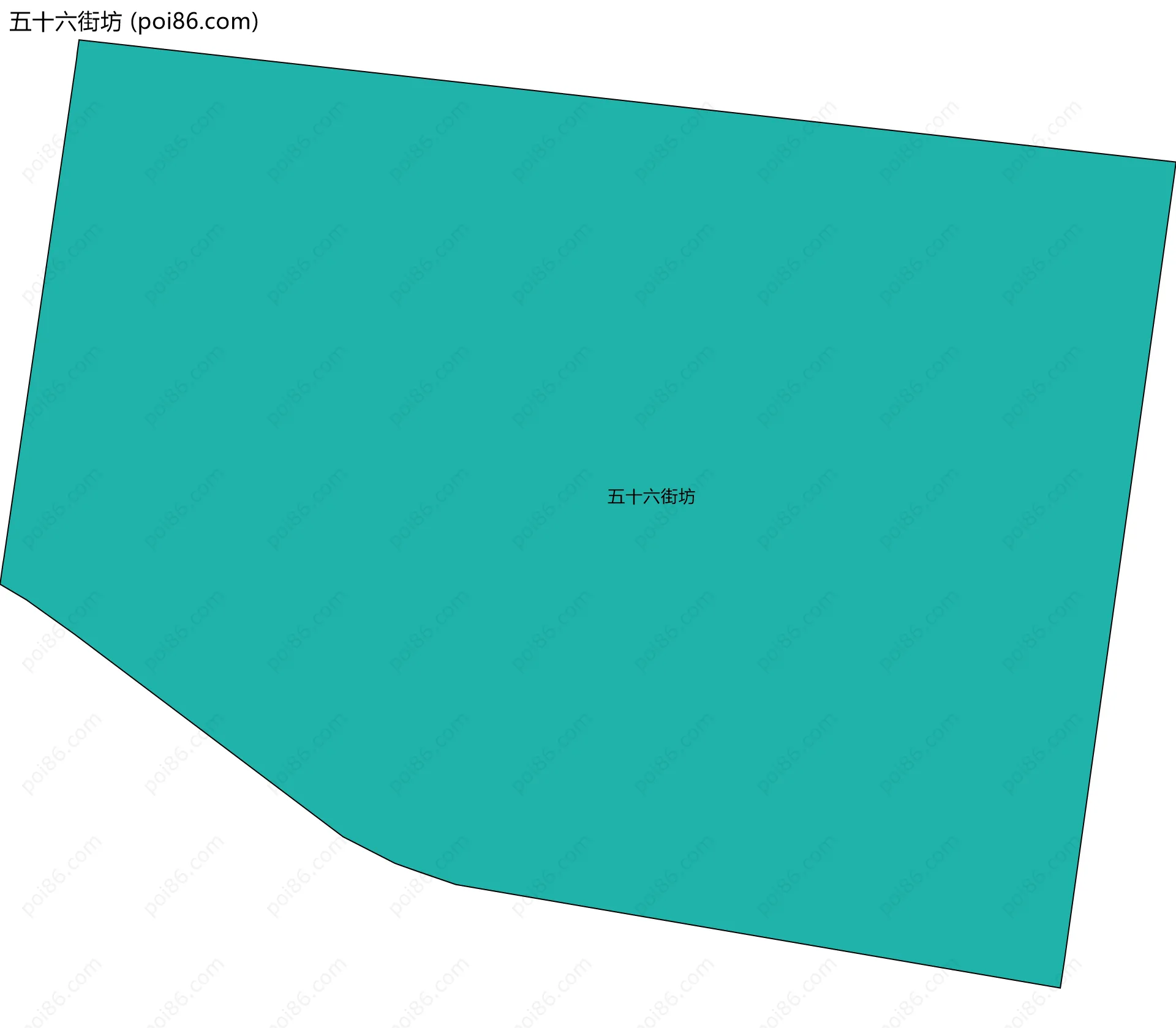 五十六街坊边界地图