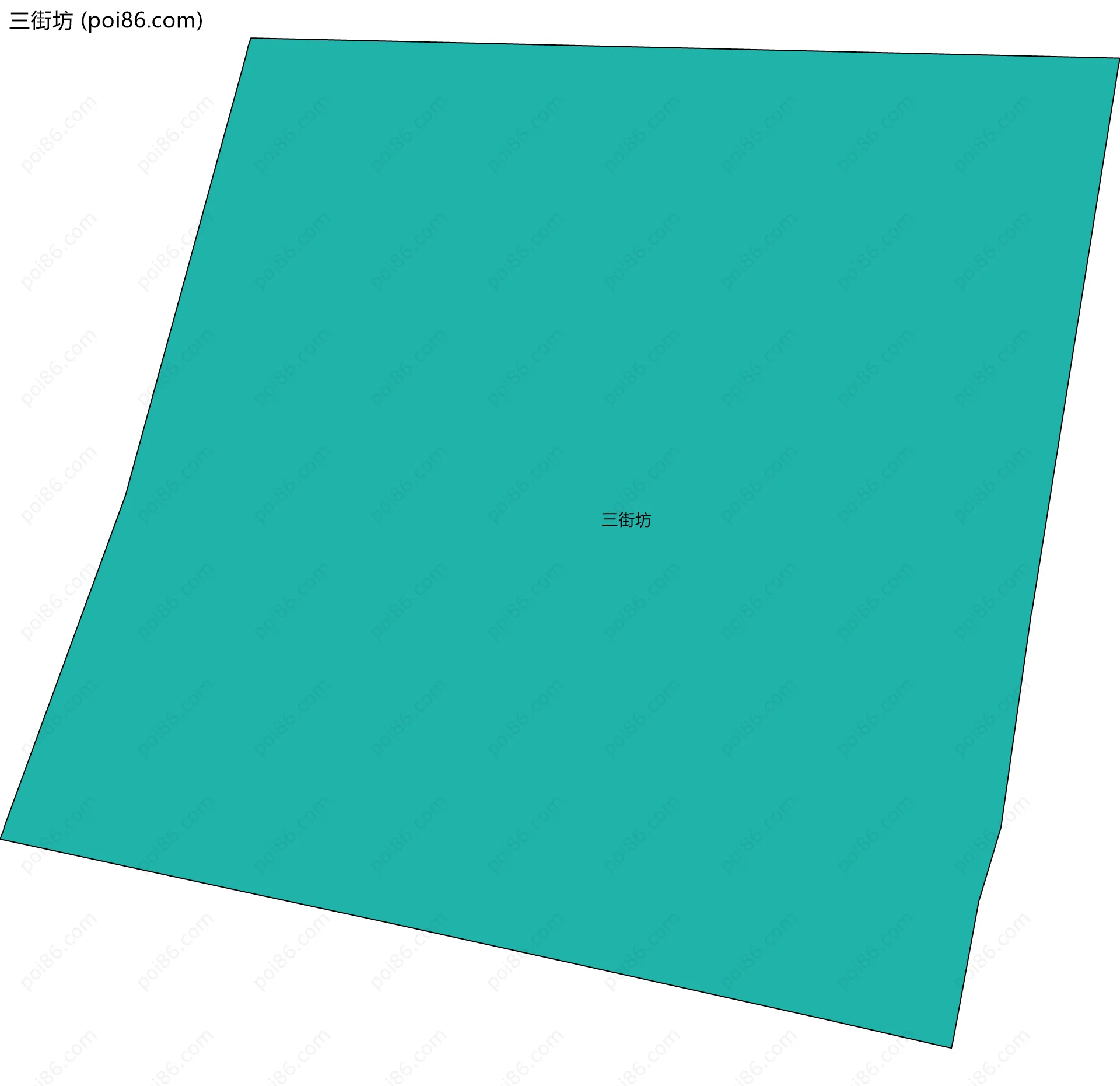 三街坊边界地图