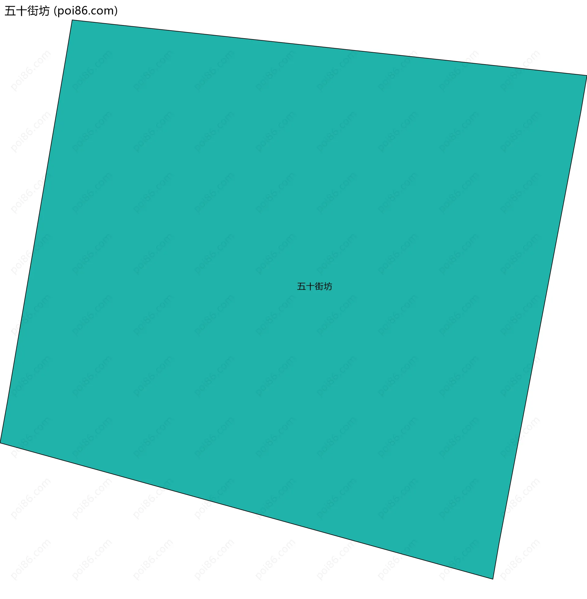 五十街坊边界地图