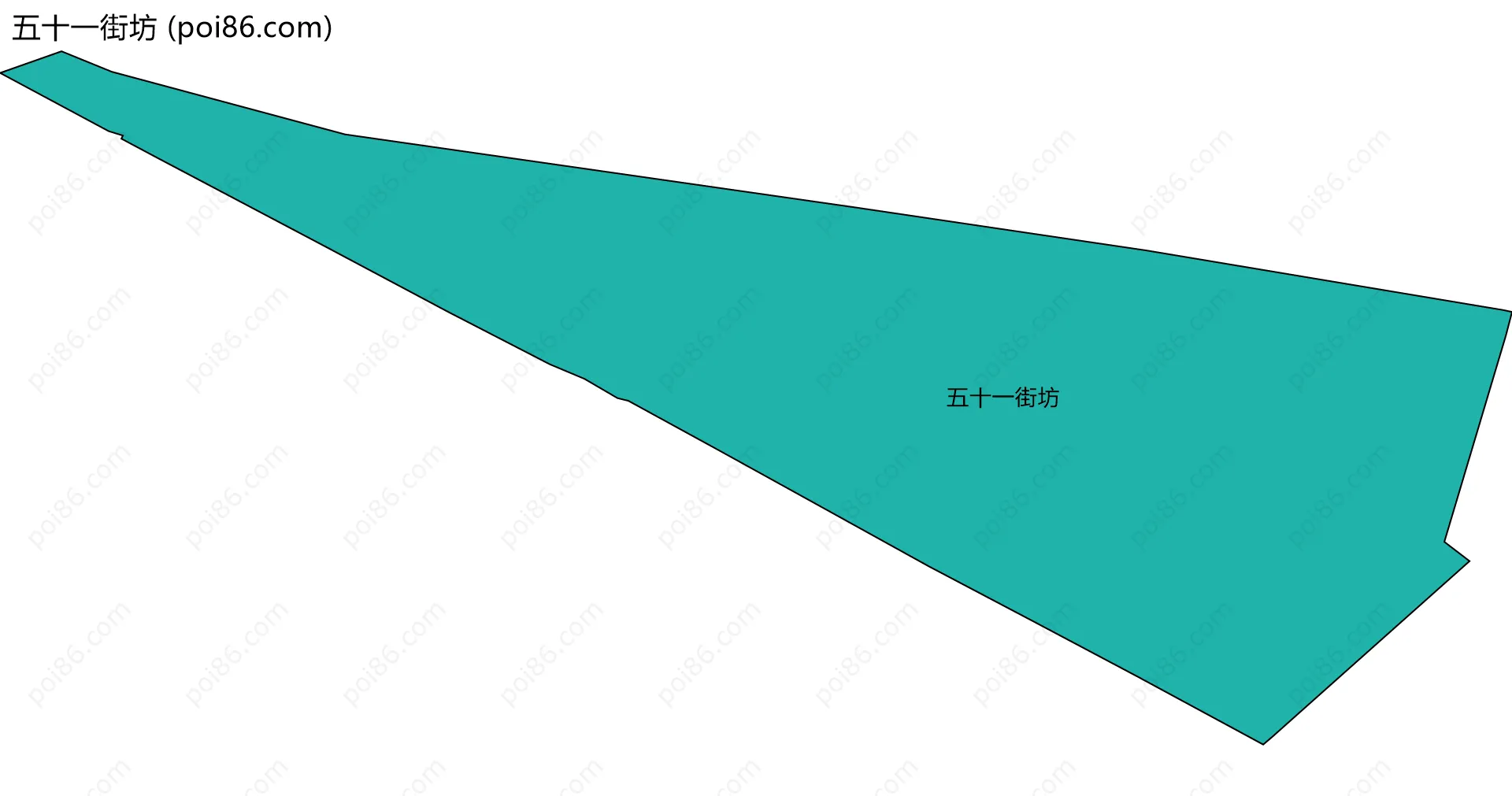 五十一街坊边界地图