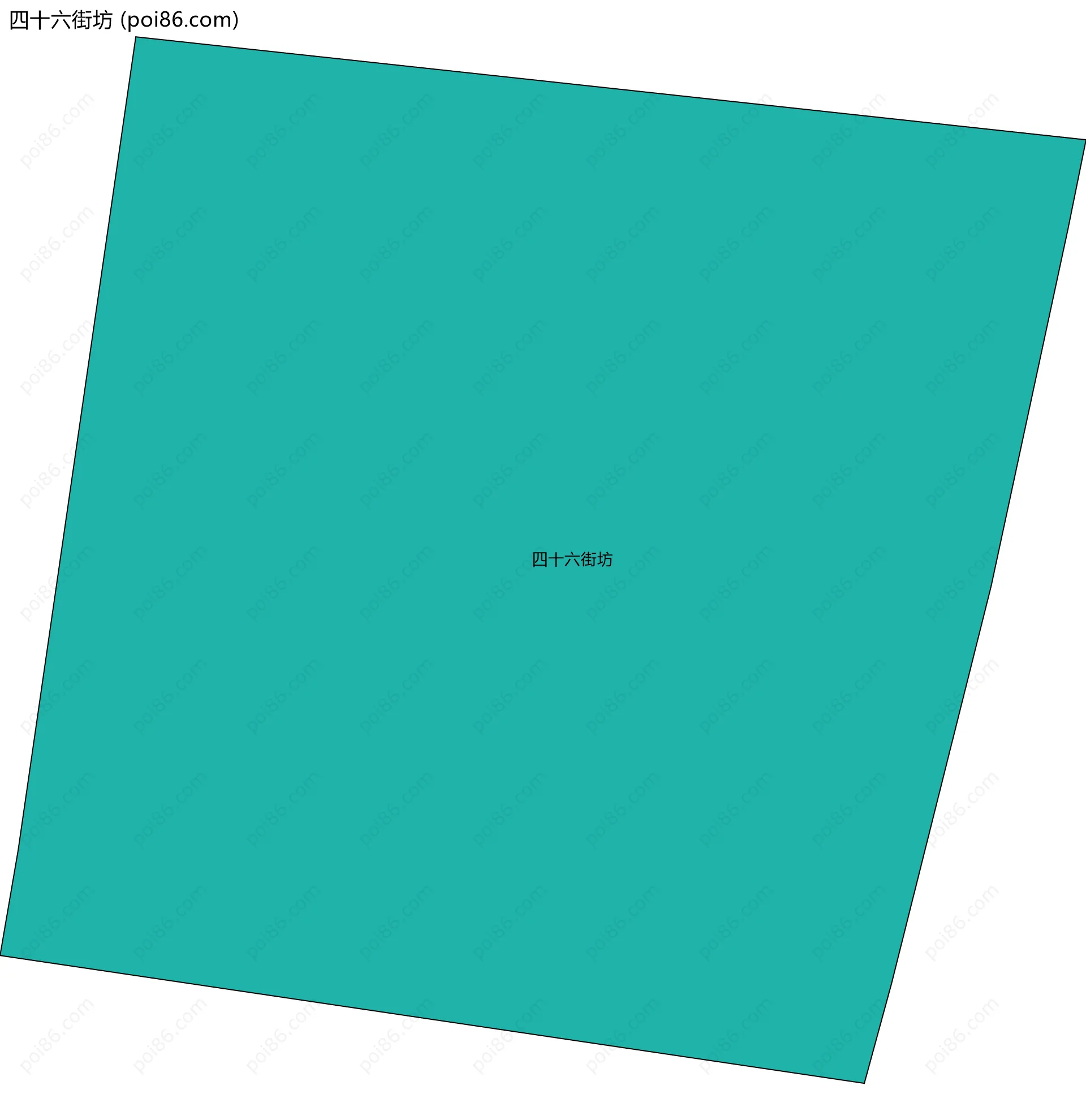 四十六街坊边界地图