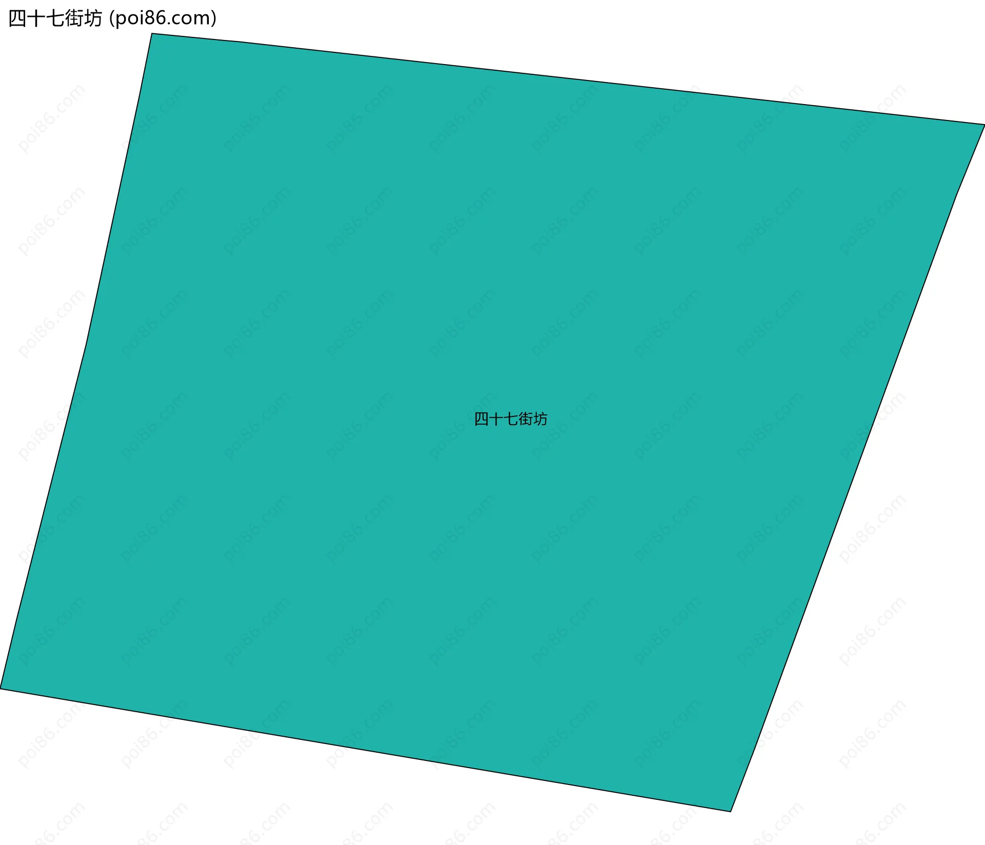 四十七街坊边界地图