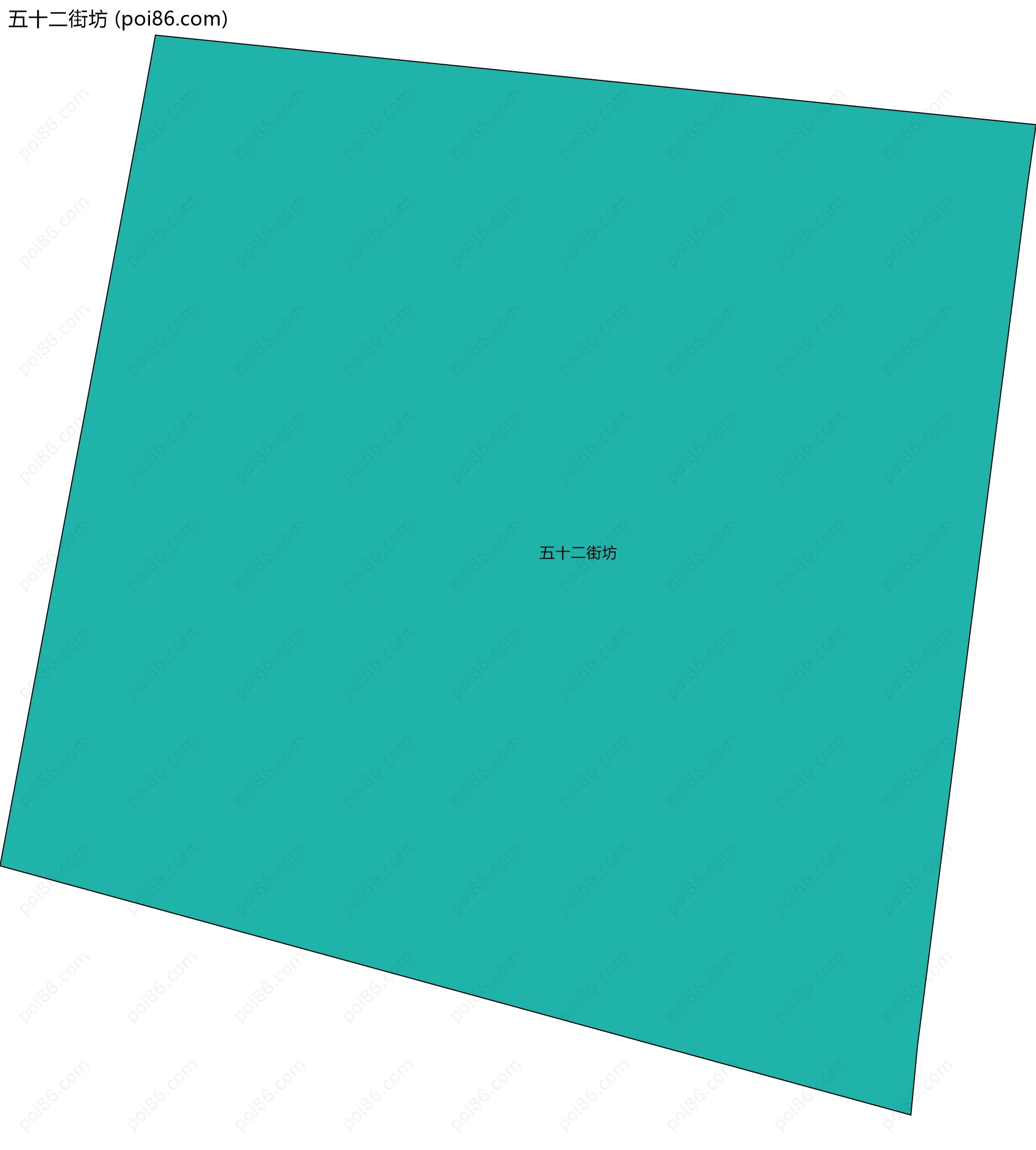 五十二街坊边界地图