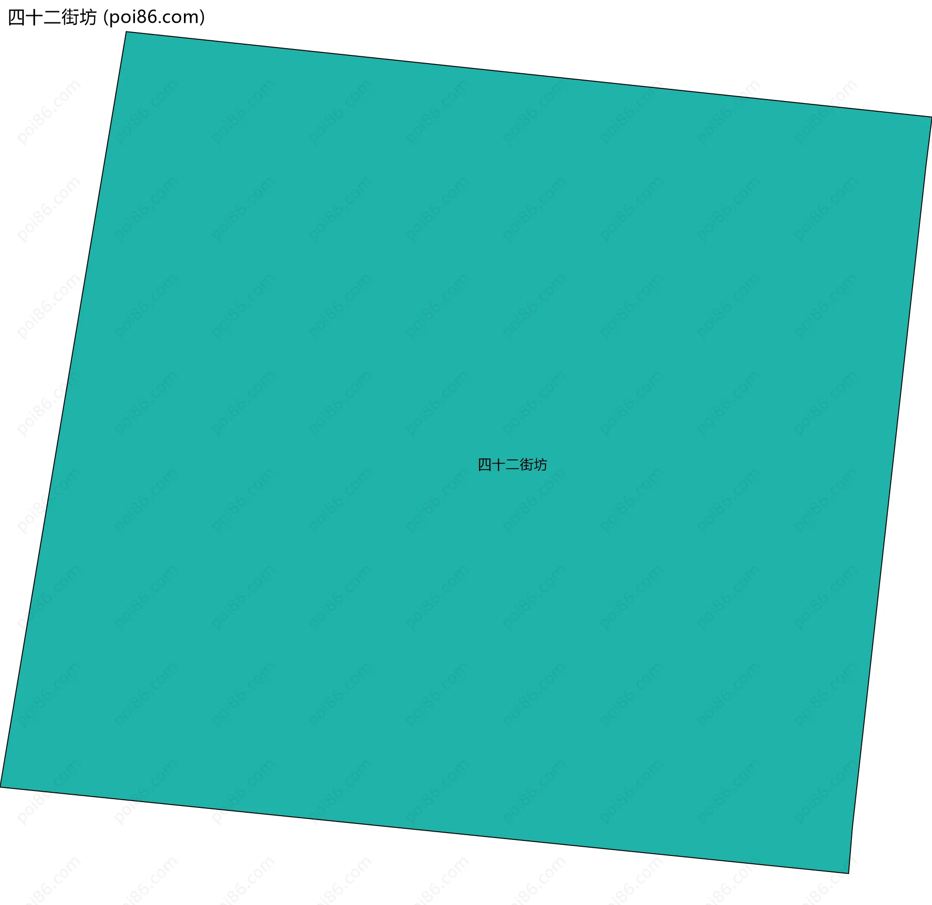 四十二街坊边界地图