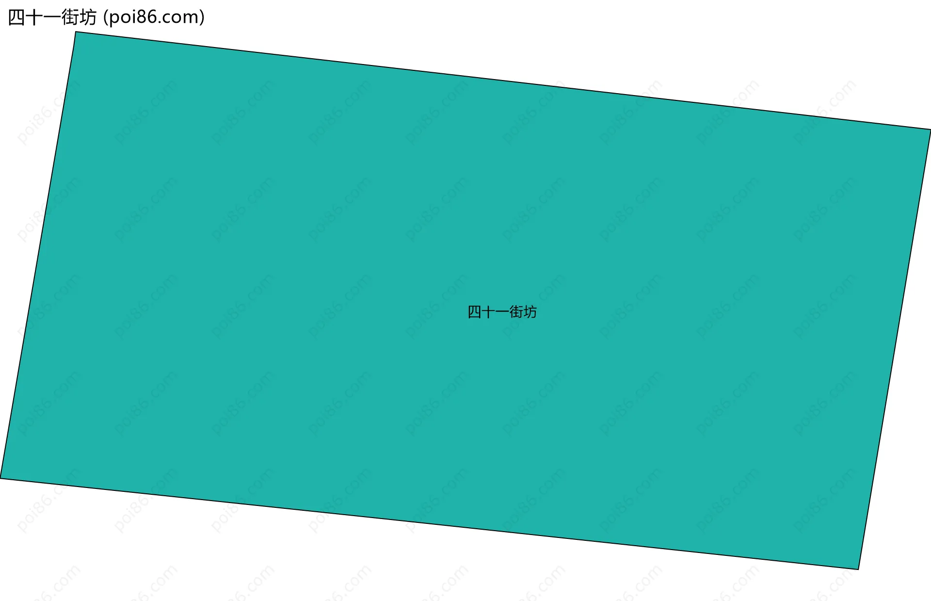 四十一街坊边界地图