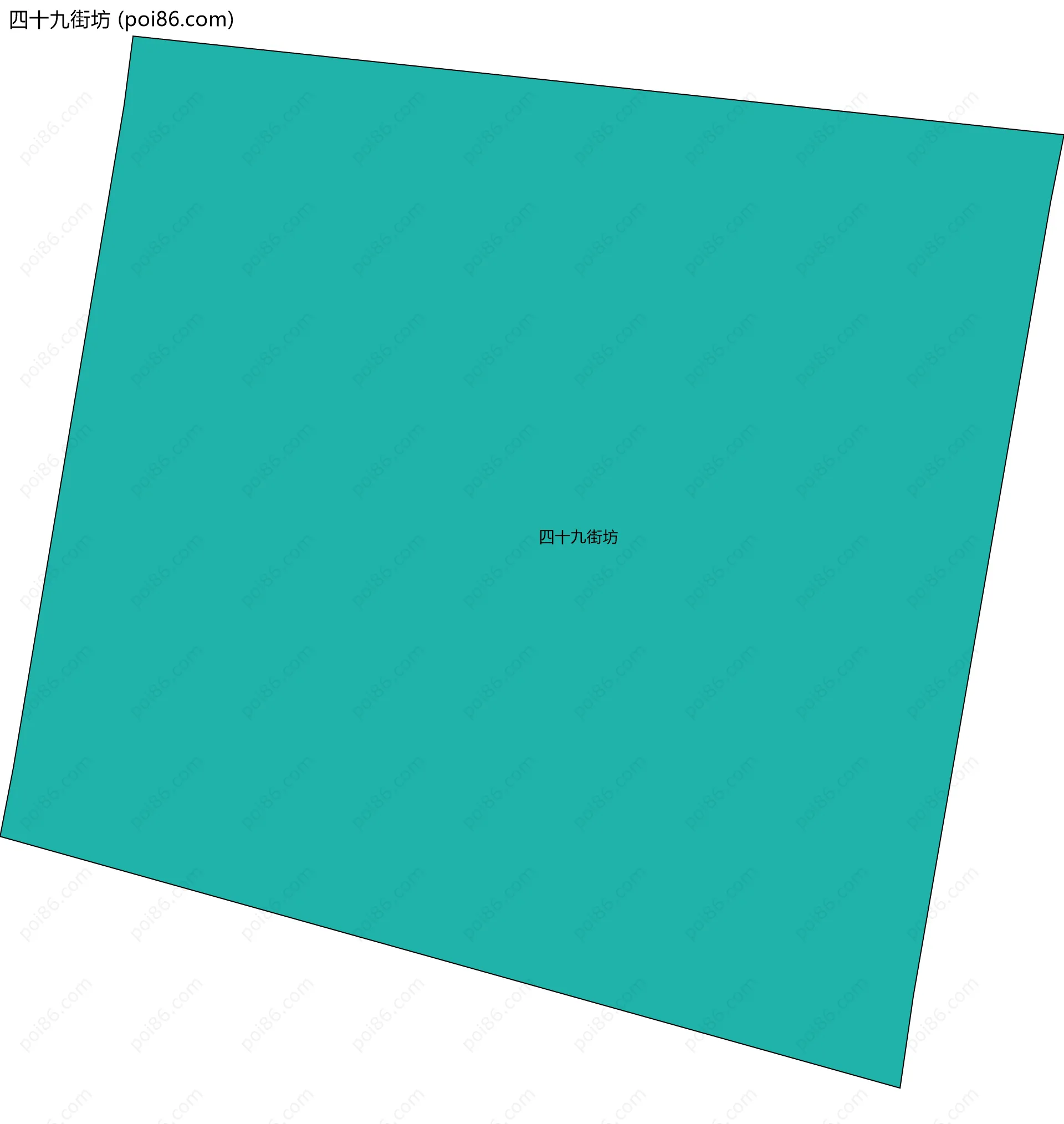 四十九街坊边界地图