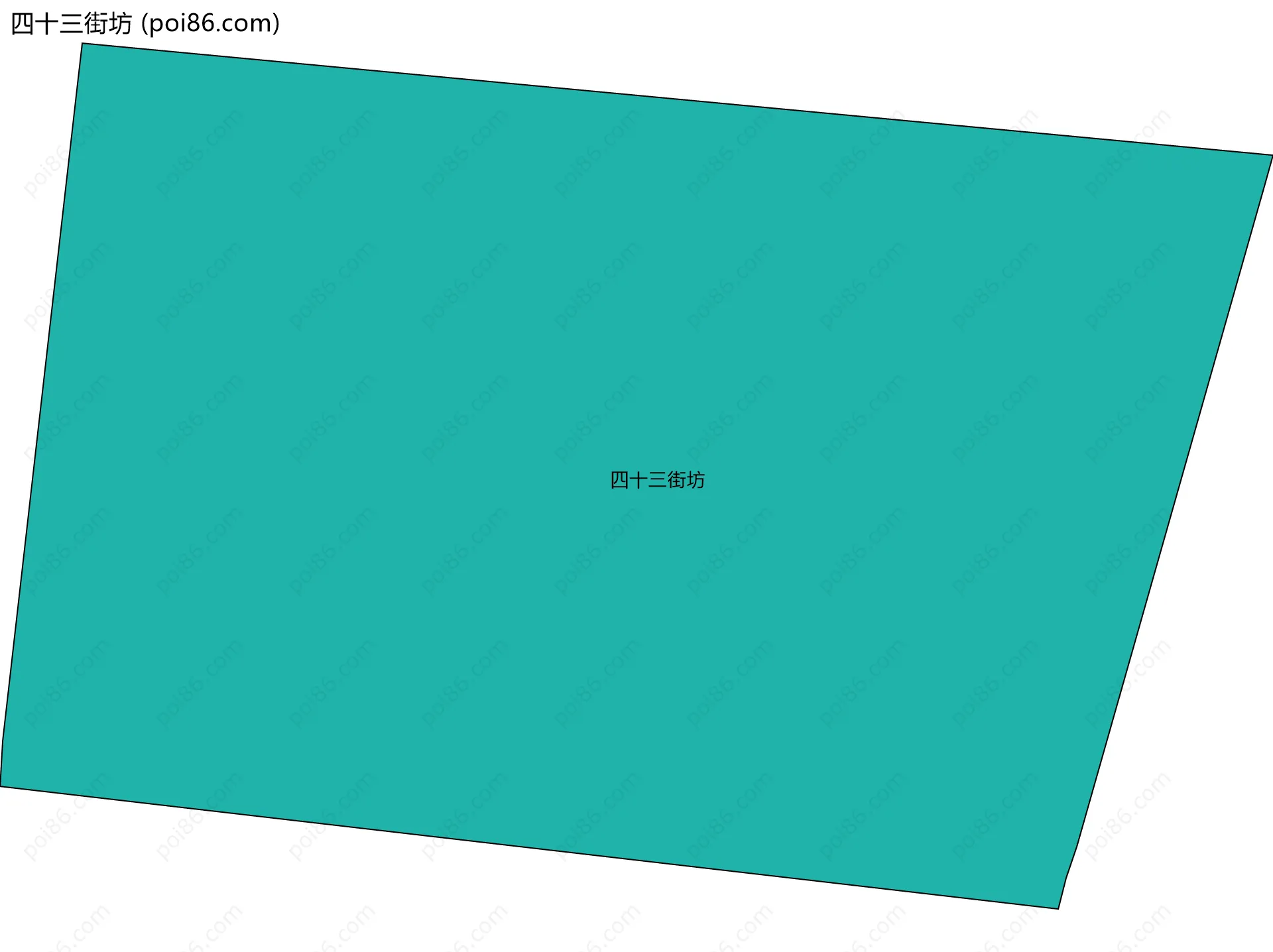 四十三街坊边界地图