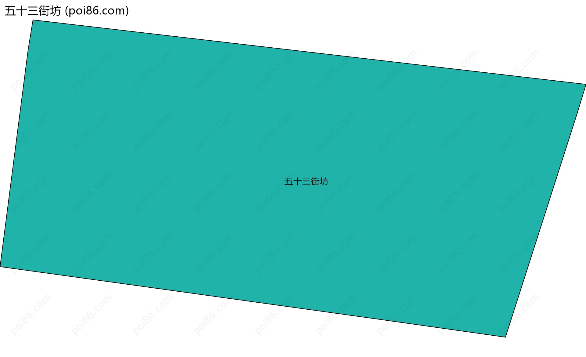 五十三街坊边界地图