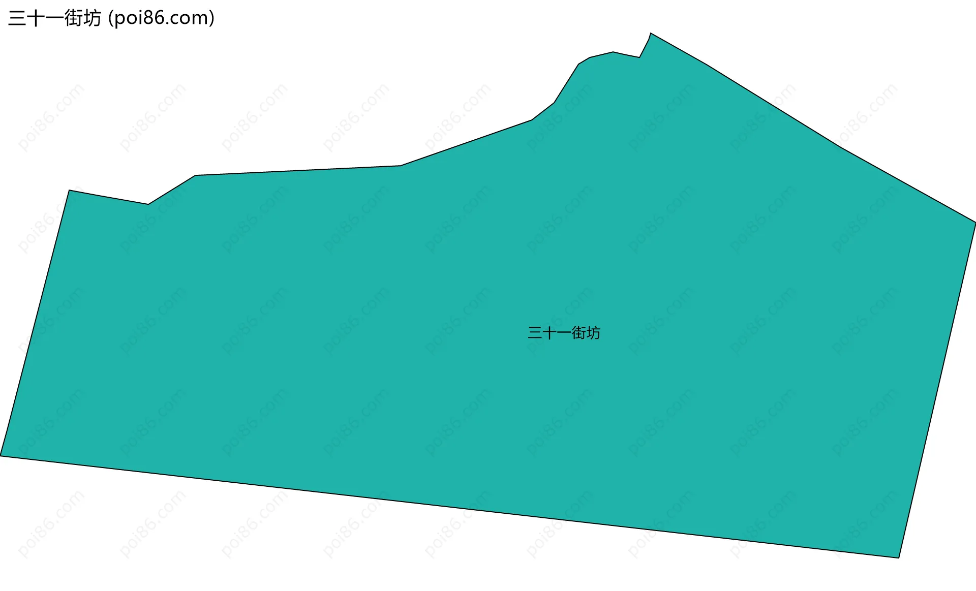 三十一街坊边界地图