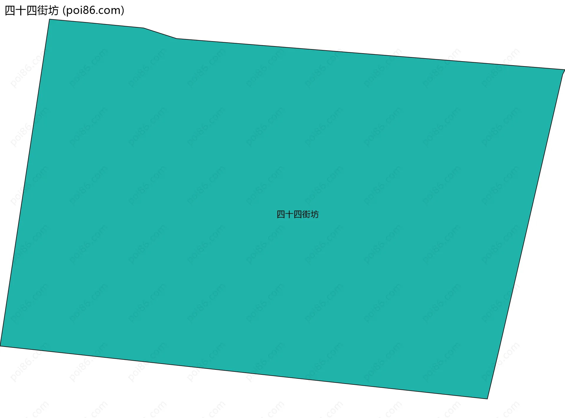 四十四街坊边界地图