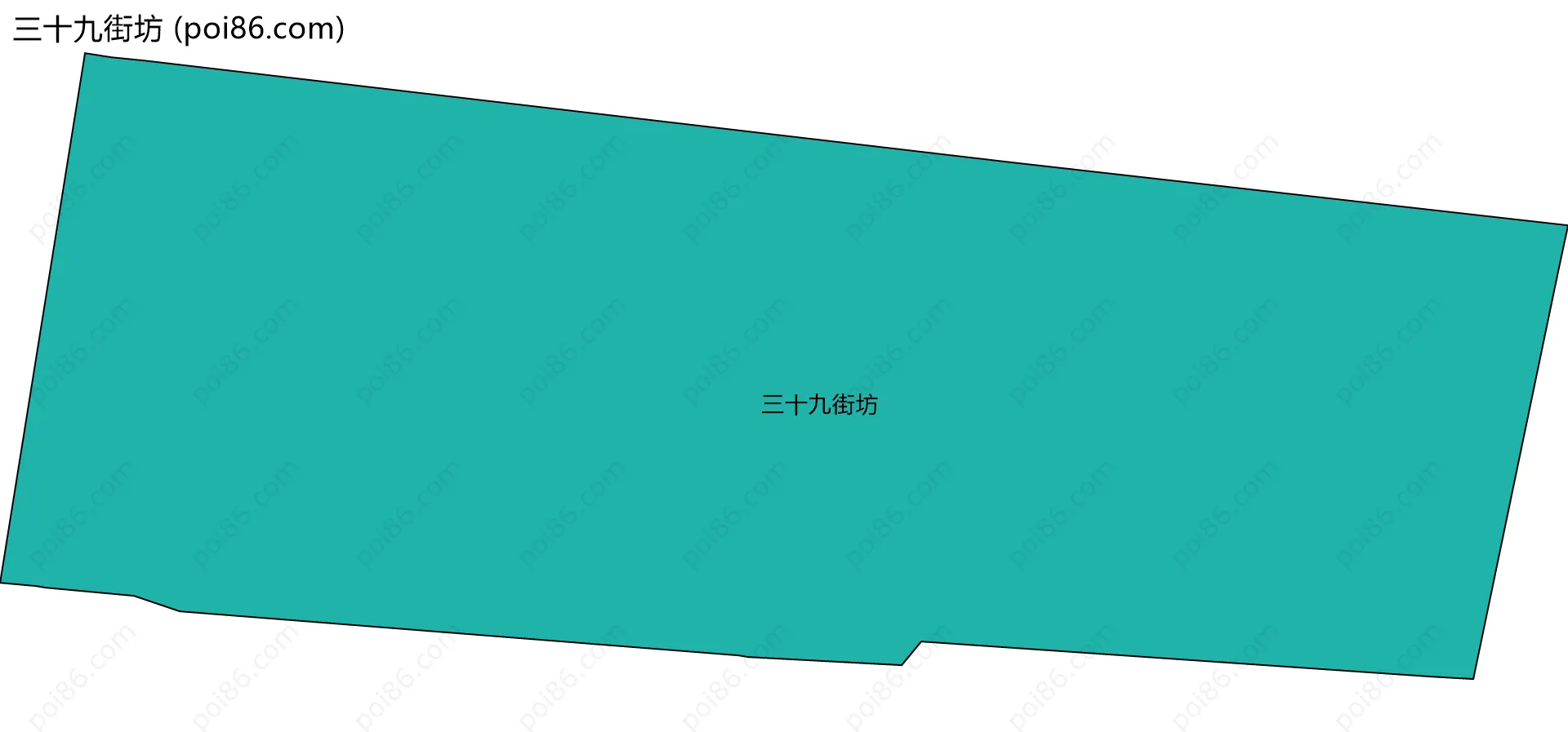 三十九街坊边界地图