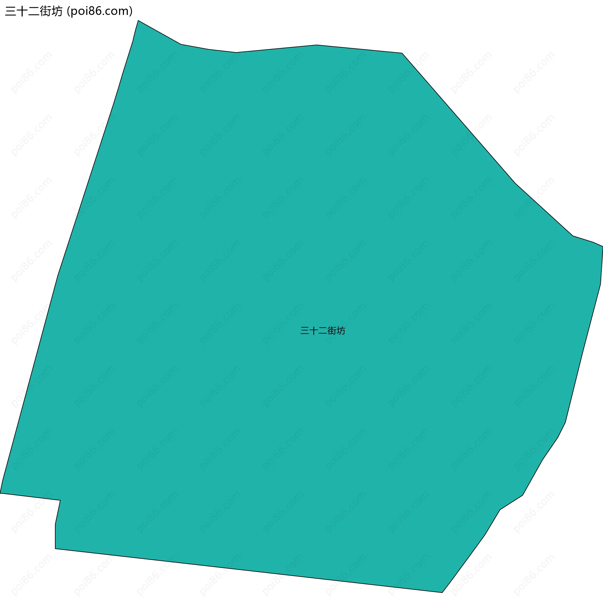 三十二街坊边界地图