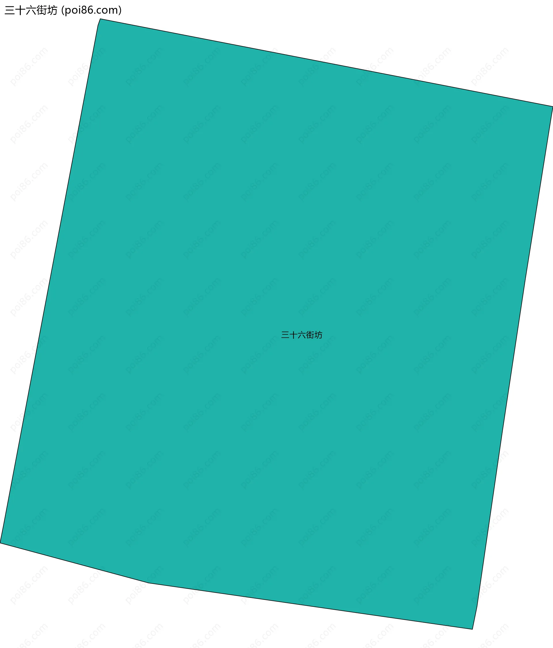 三十六街坊边界地图