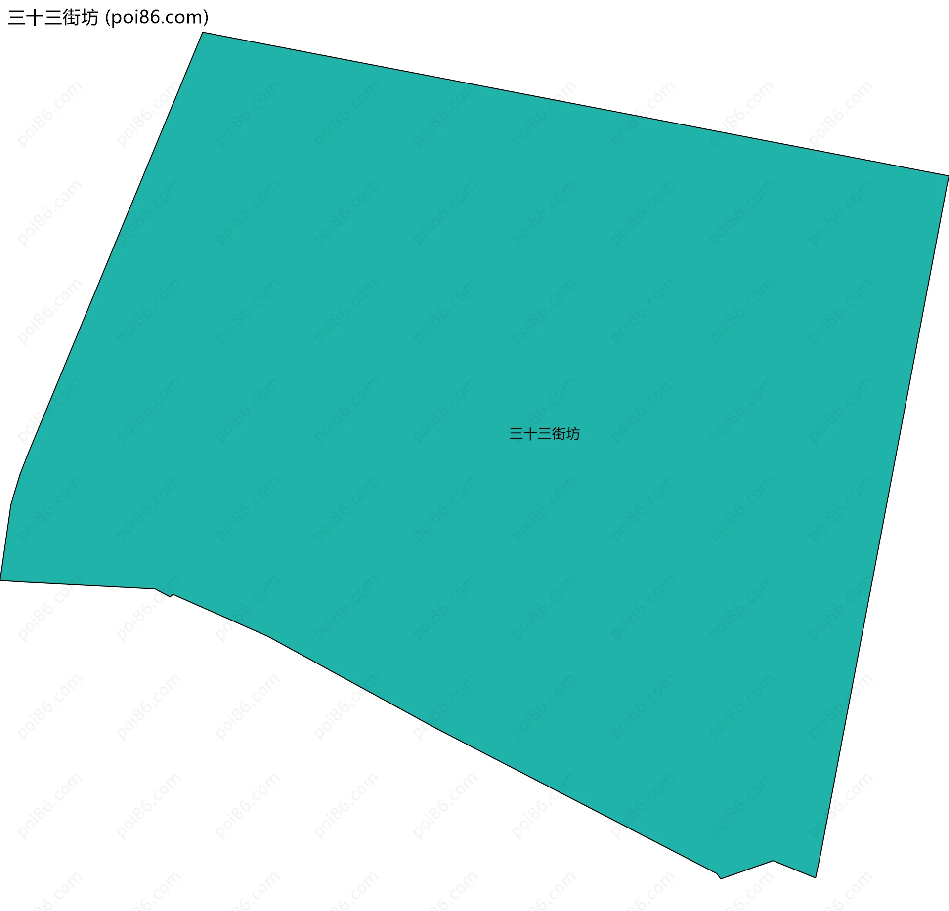 三十三街坊边界地图
