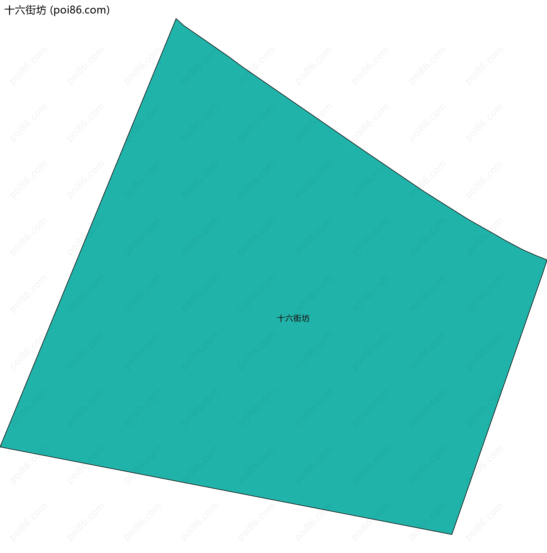 十六街坊边界地图