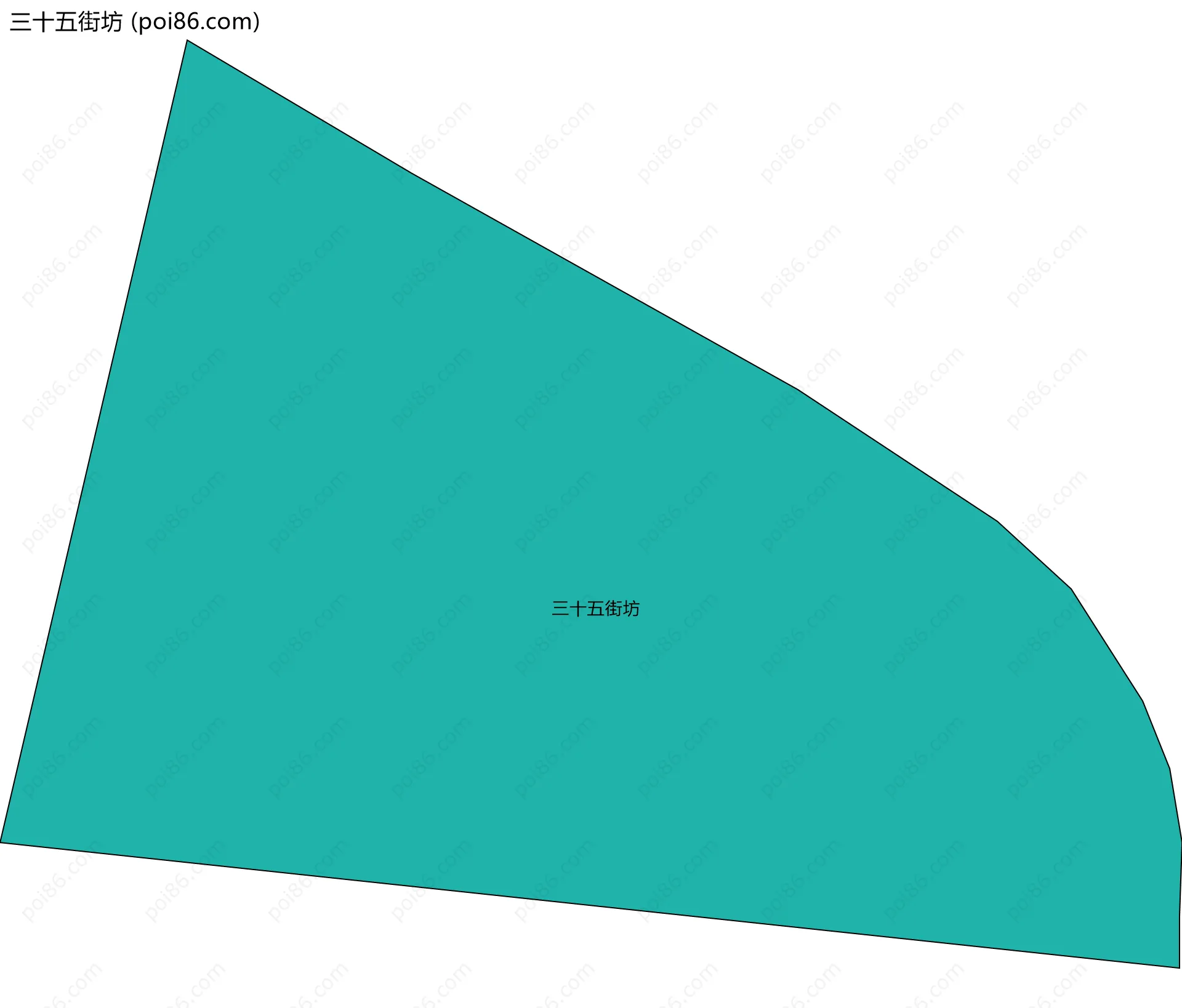 三十五街坊边界地图