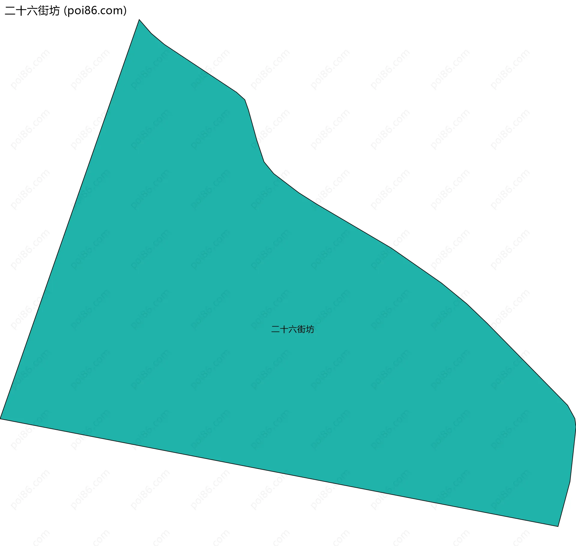 二十六街坊边界地图