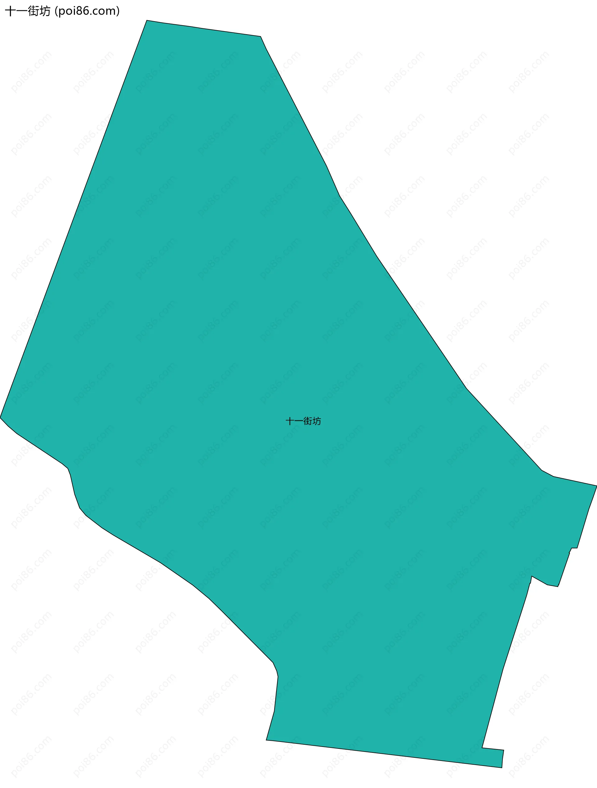 十一街坊边界地图