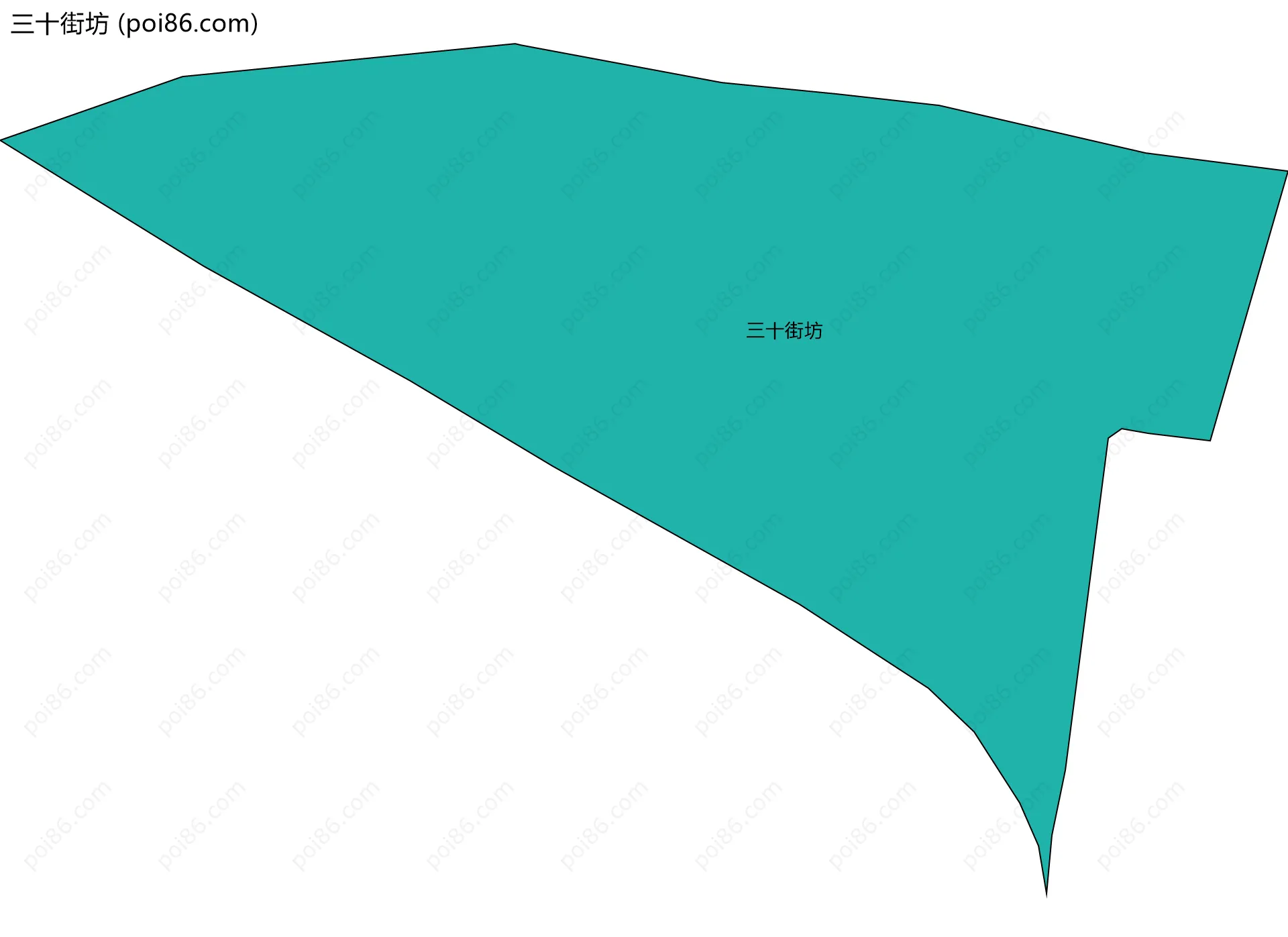 三十街坊边界地图