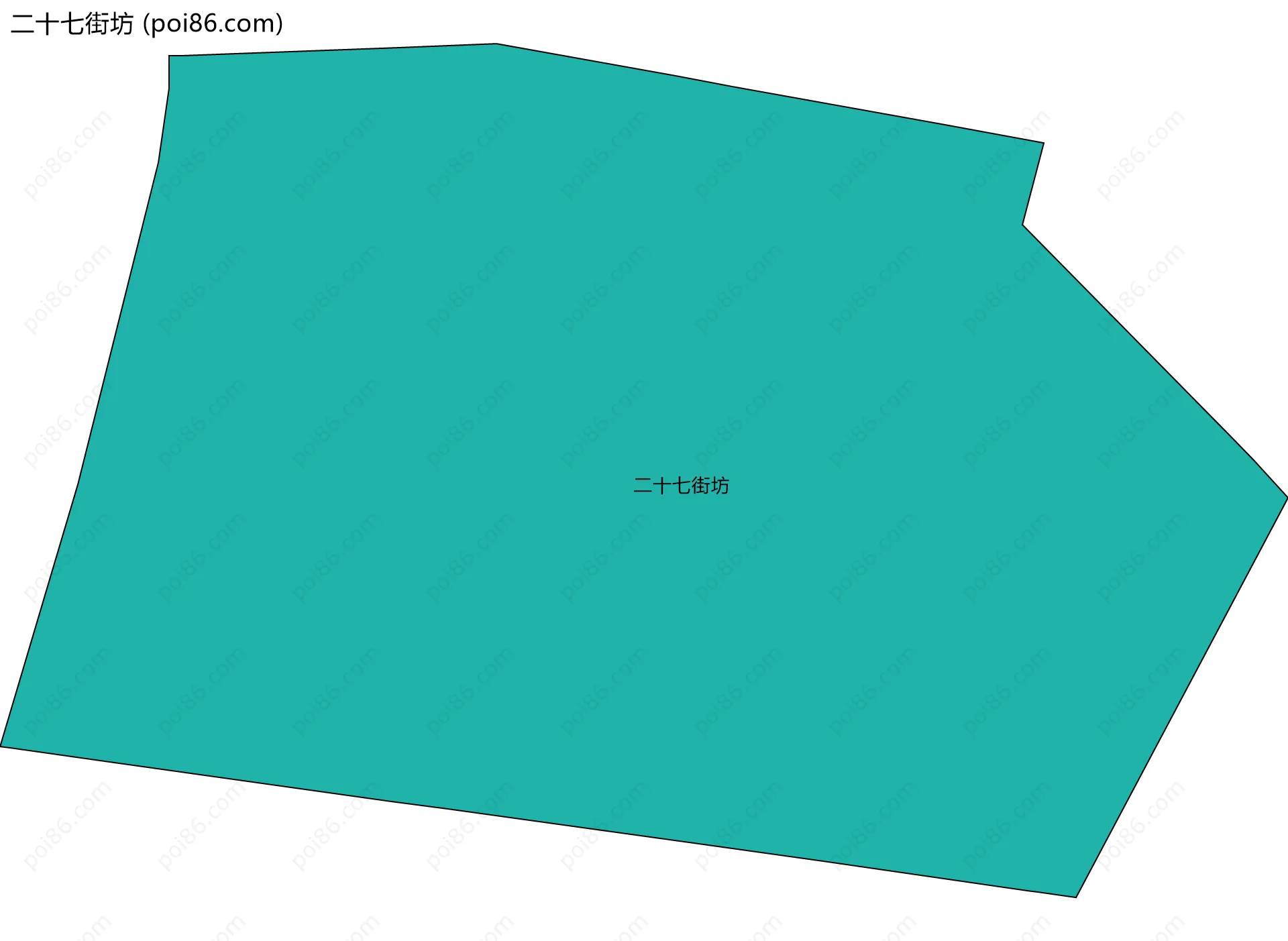 二十七街坊边界地图