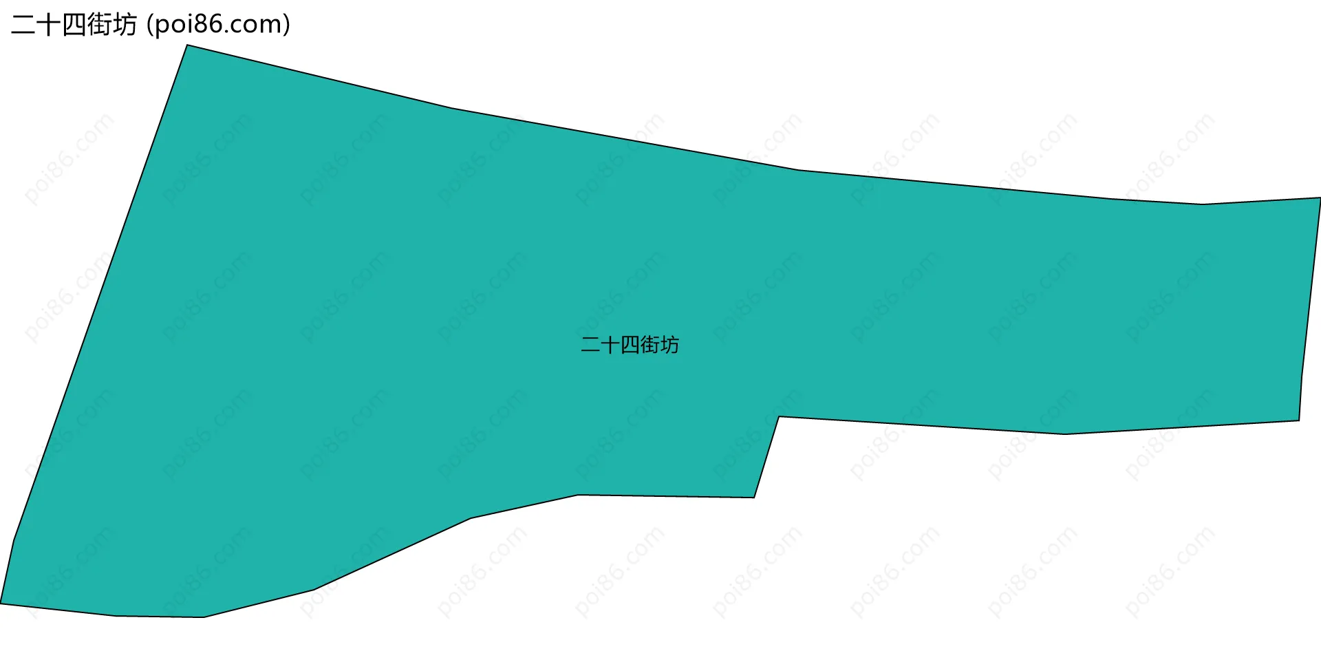 二十四街坊边界地图