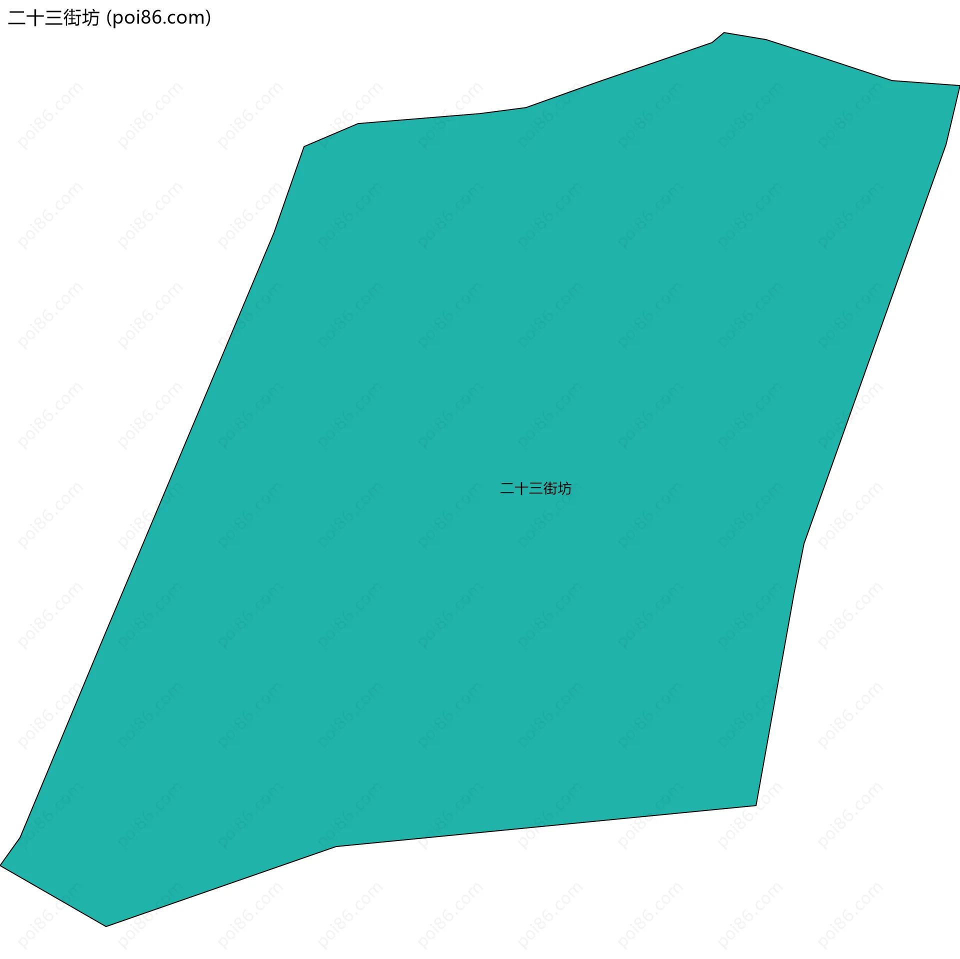 二十三街坊边界地图