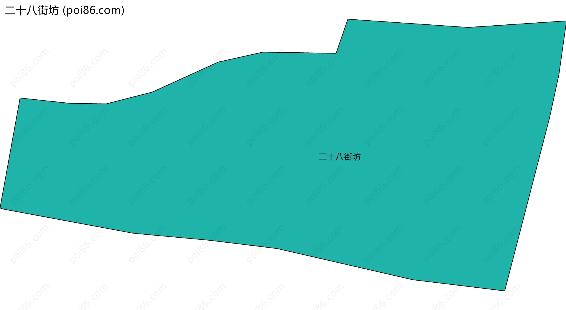 二十八街坊边界地图