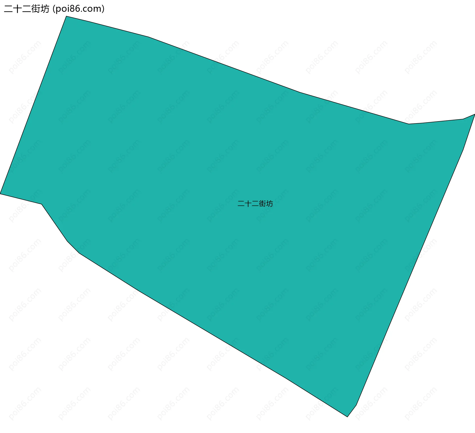 二十二街坊边界地图