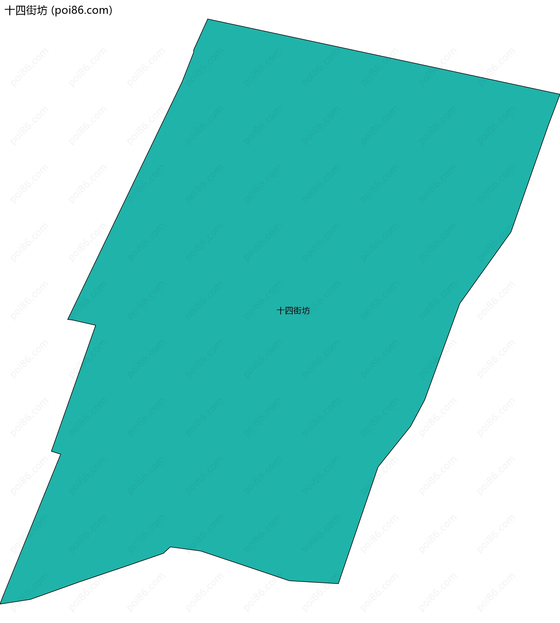 十四街坊边界地图