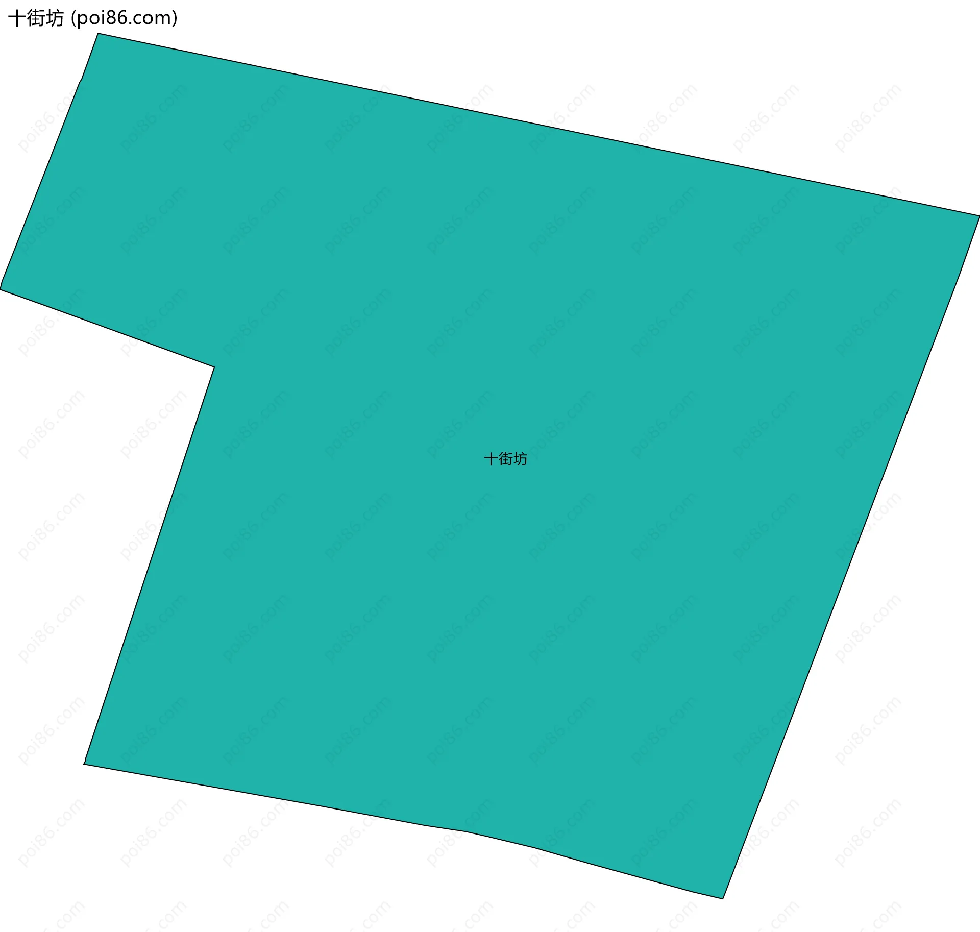 十街坊边界地图