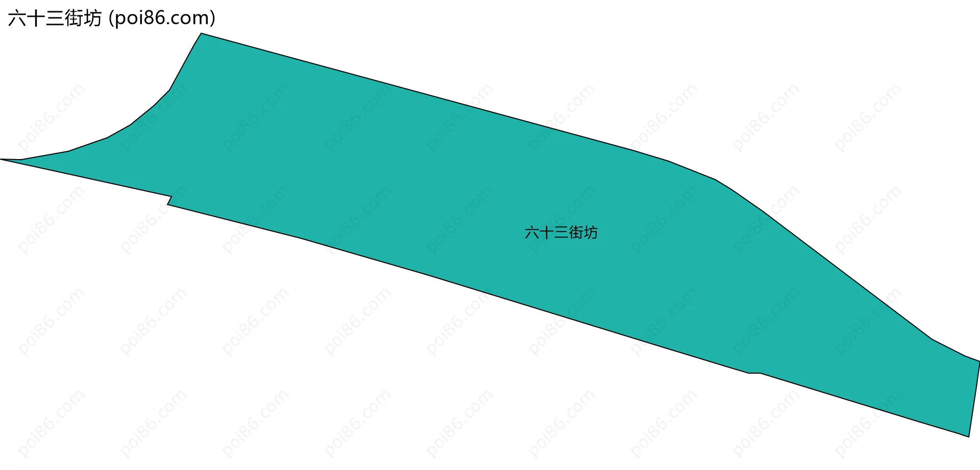 六十三街坊边界地图